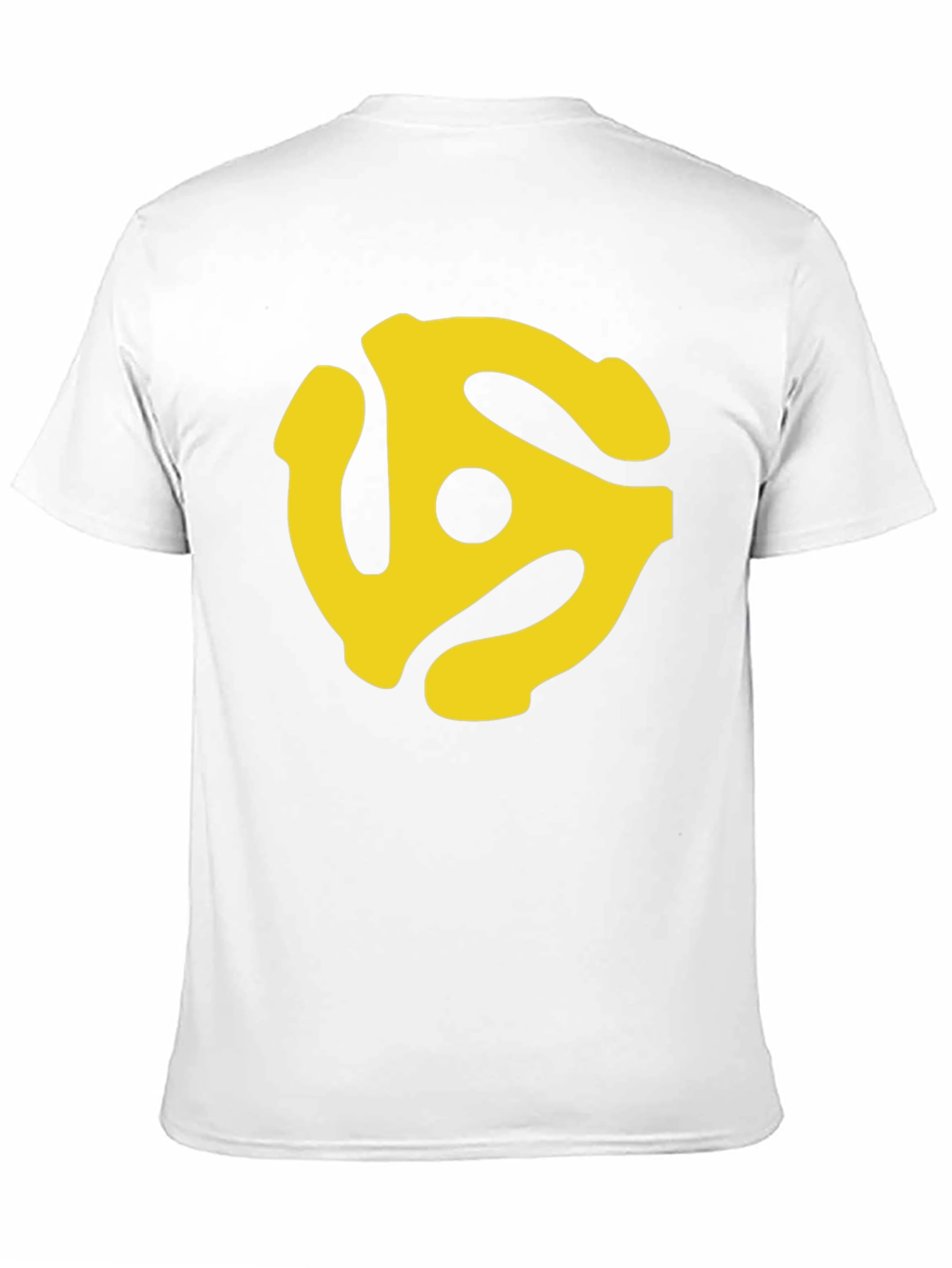 Black Retro Record Adapter T-Shirt - Black Tee view 11