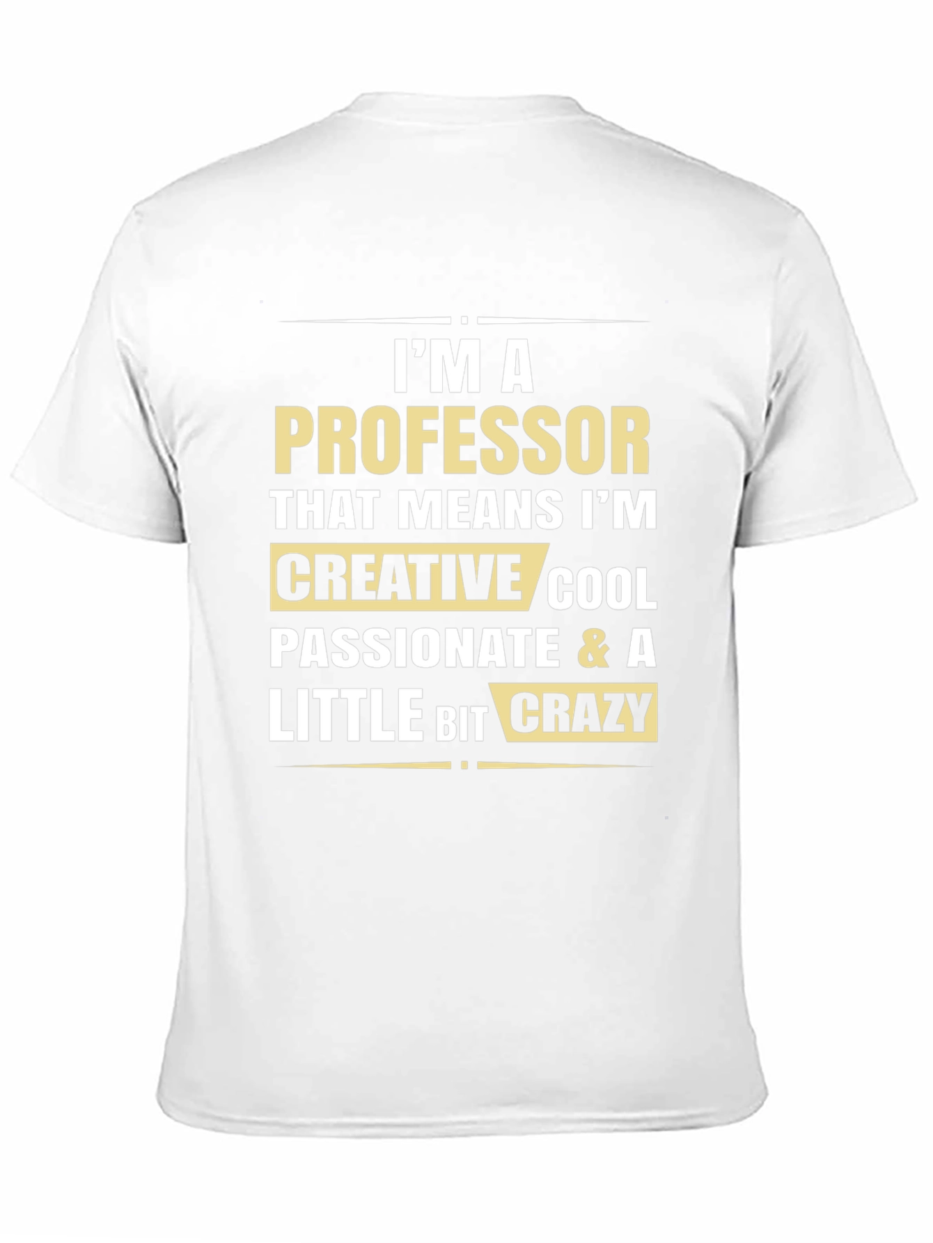 Professor T-Shirt - Creative Cool Passionate & a Little Bit Crazy - 11
