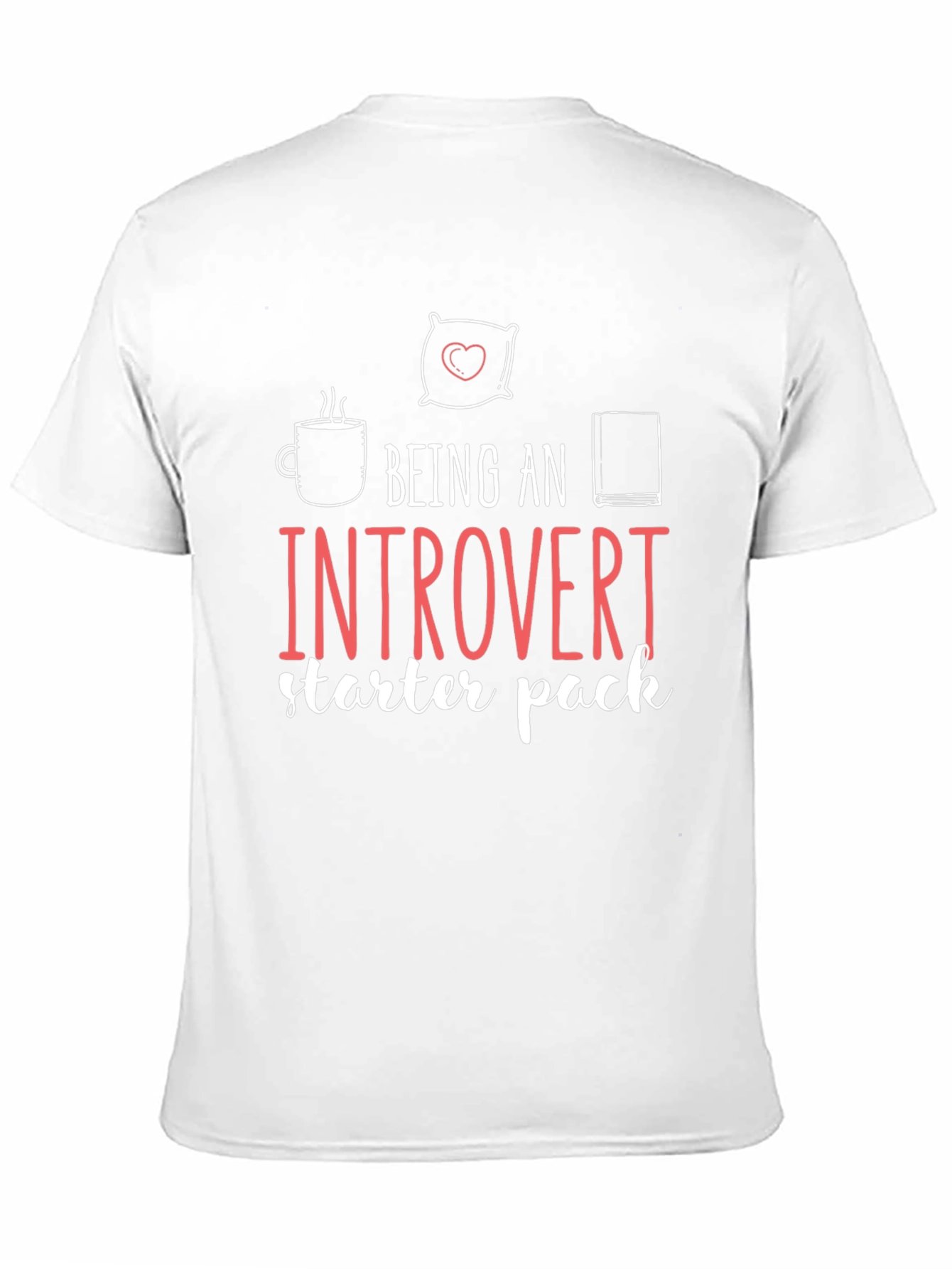 Black Introvert Starter Pack Graphic T-Shirt view 11