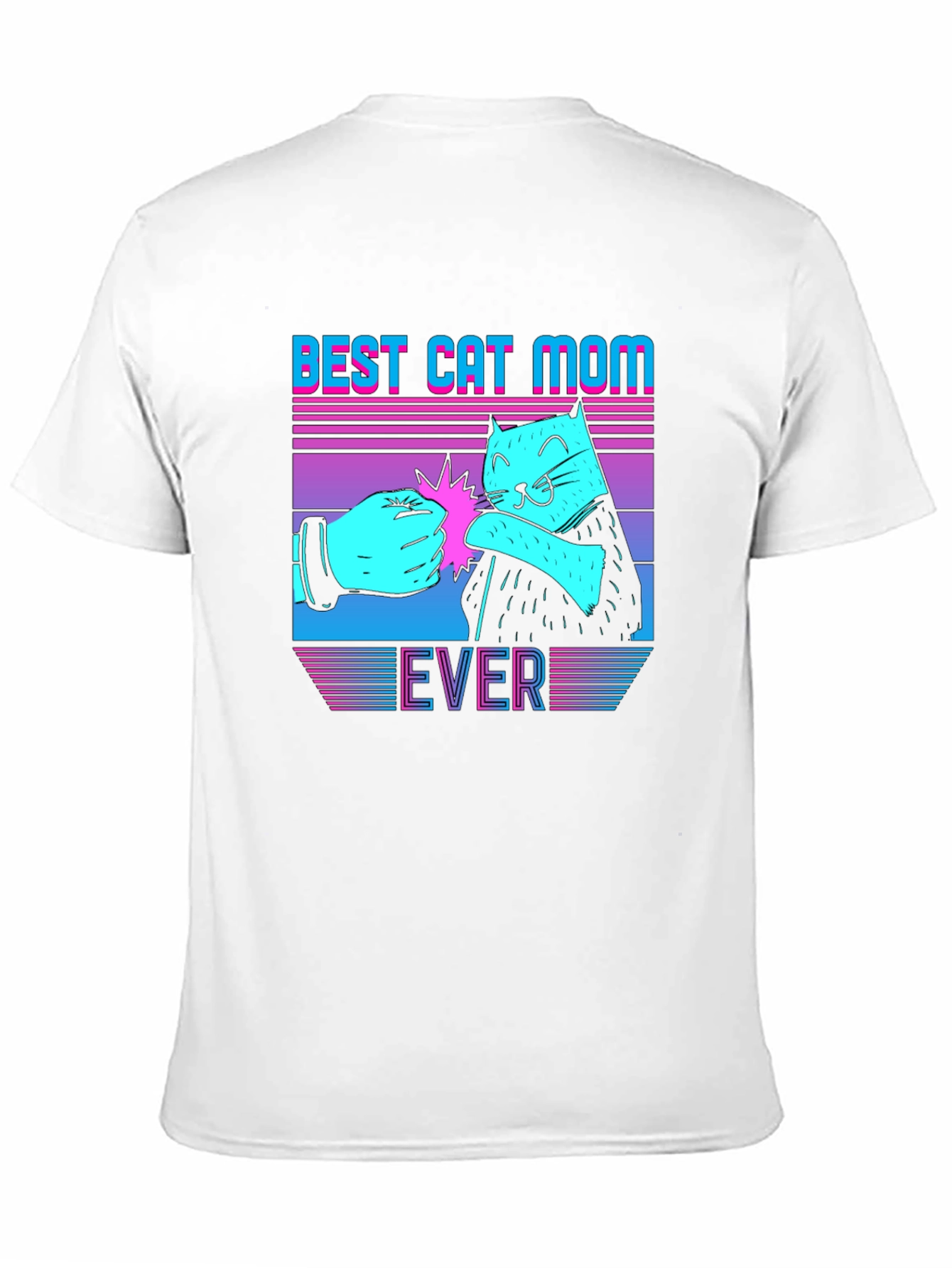 Black Best Cat Mom Ever Graphic Tee view 11