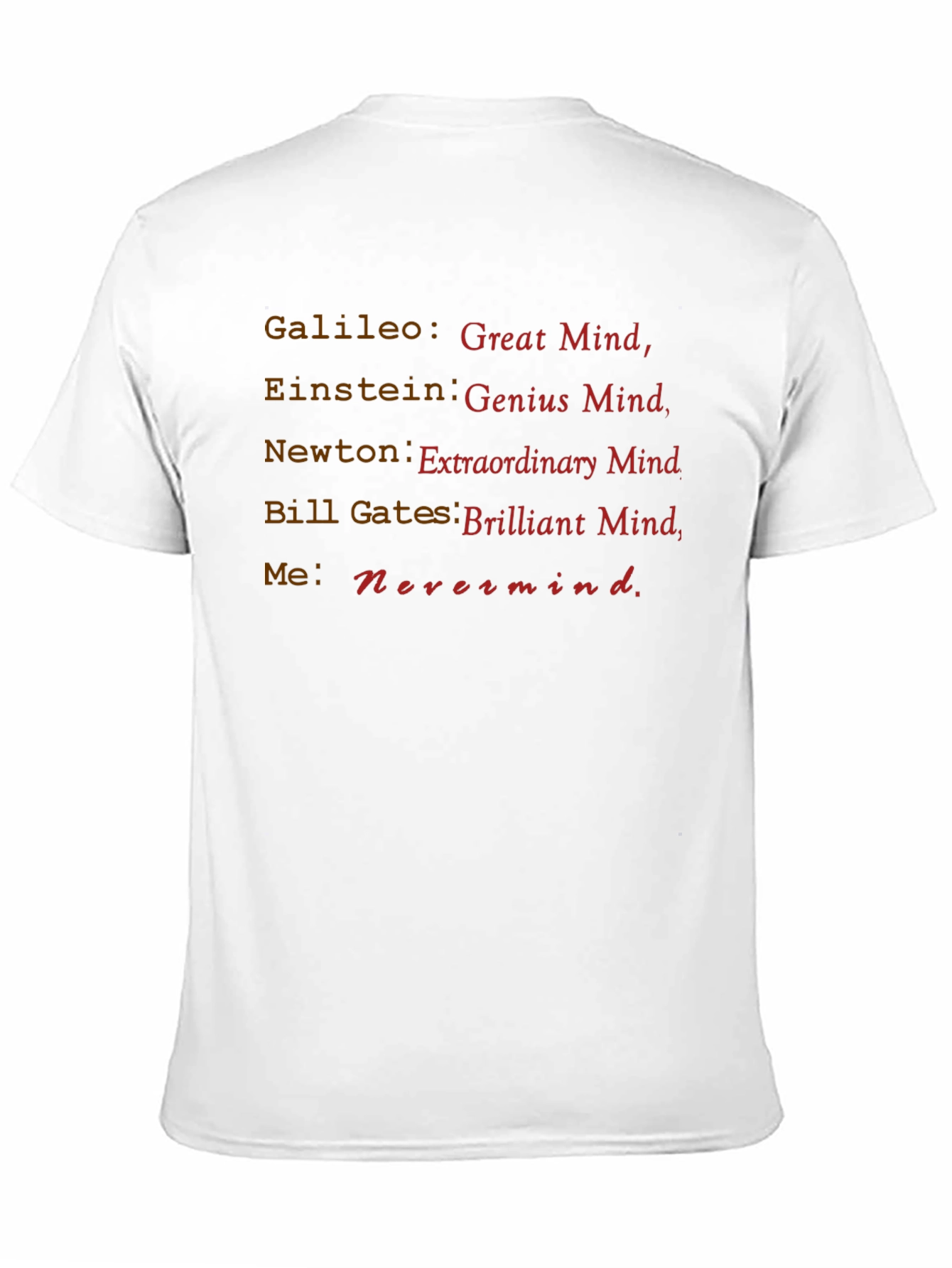 Humorous Genius Mind T-Shirt - 11