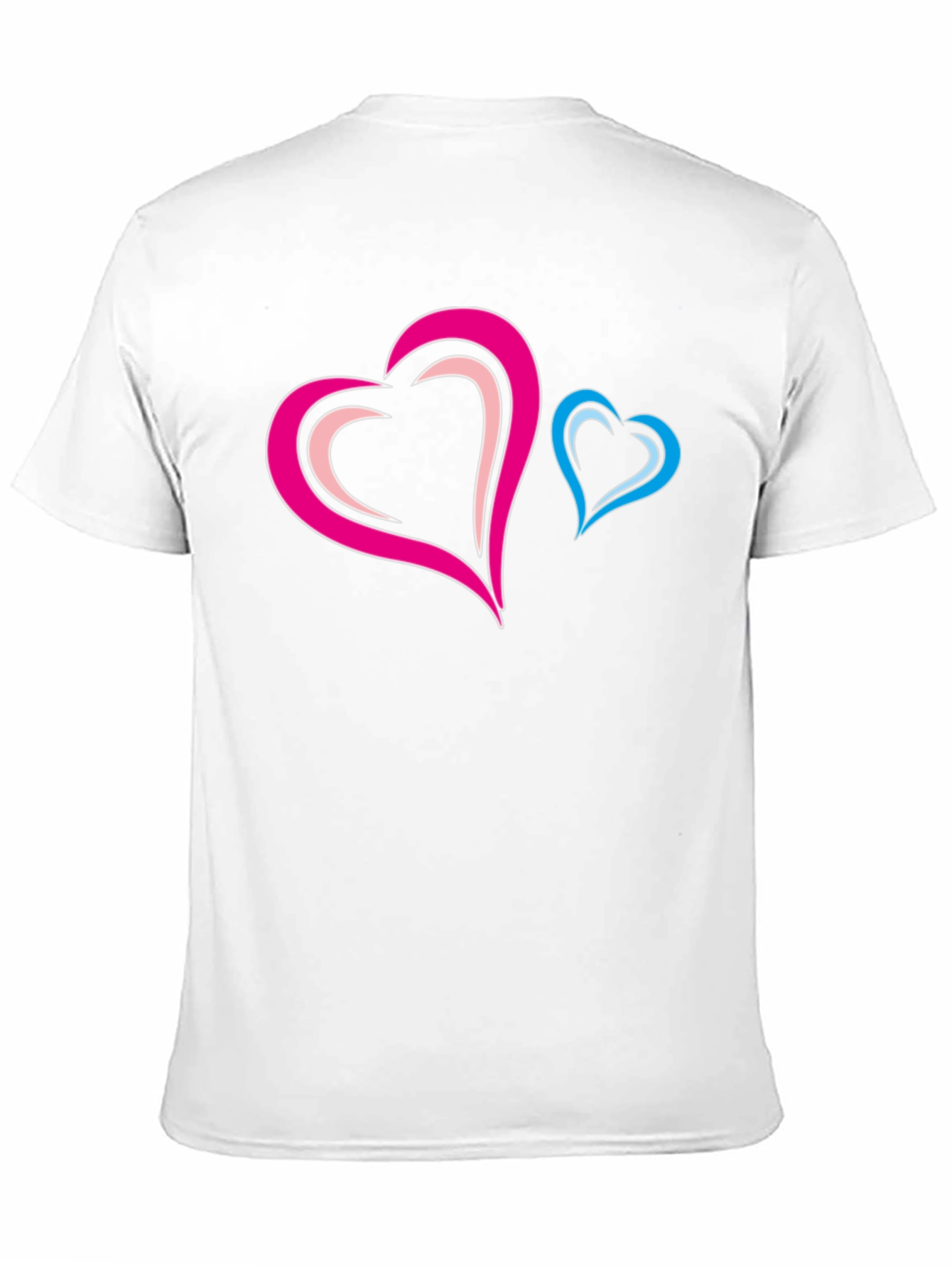 Black Stylish Black T-Shirt with Heart Design view 11