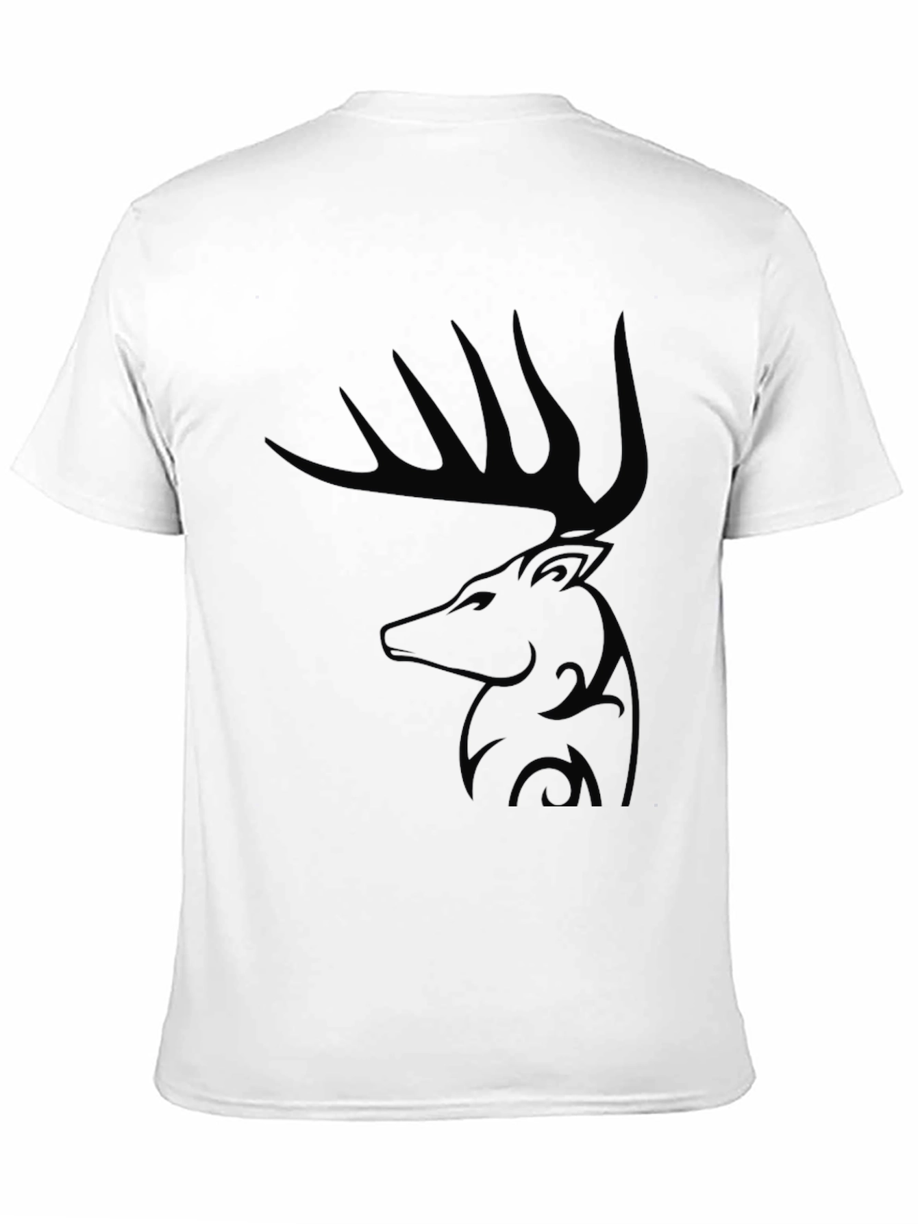 Black Black Deer Graphic Tee - Stylish Men's Casual T-Shirt view 11