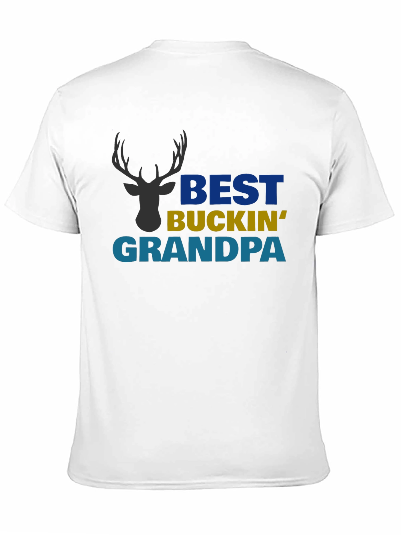 Black Best Buckin' Grandpa Graphic T-Shirt view 11