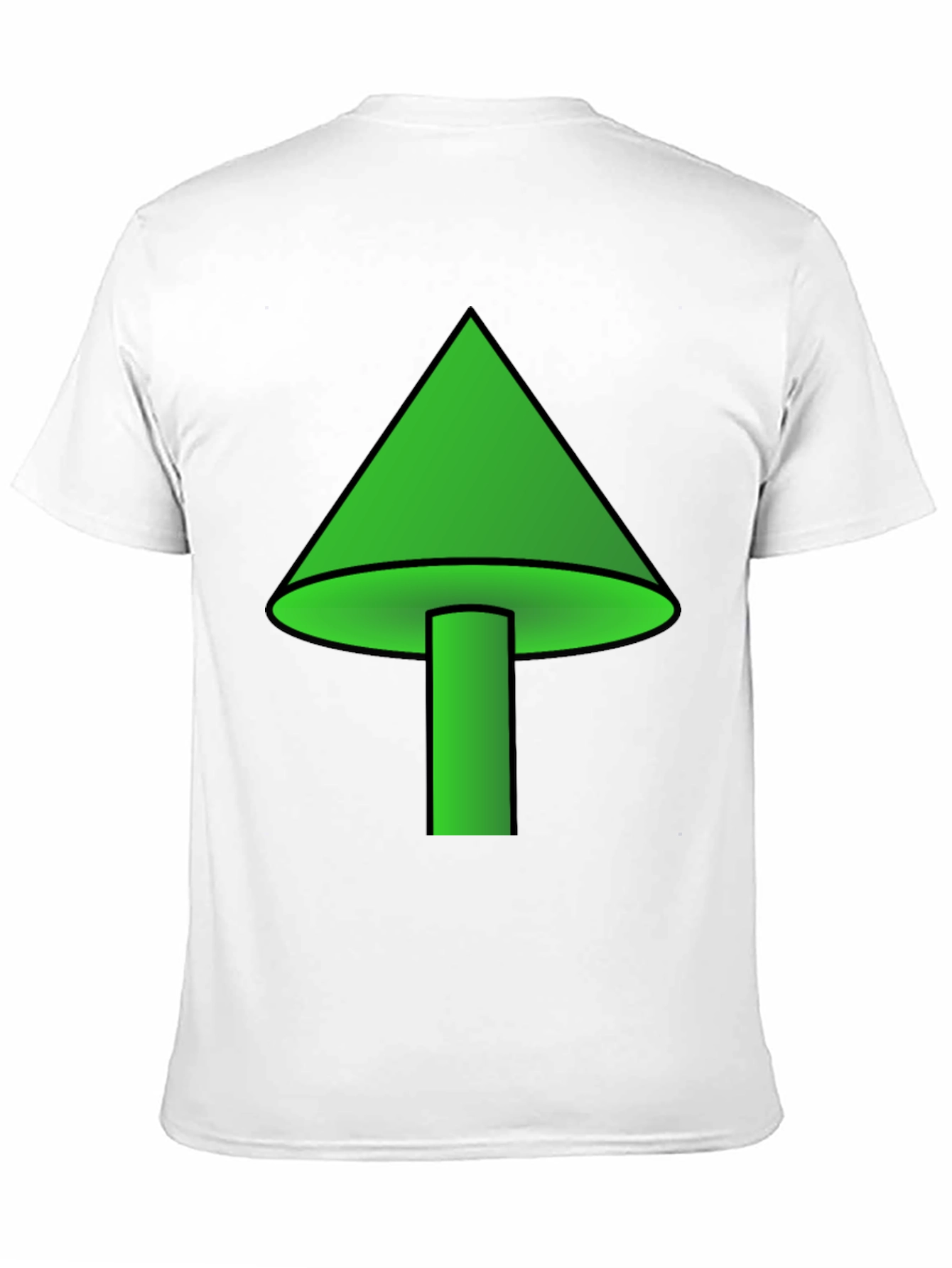Black Green Mushroom Graphic T-Shirt - Casual Wear view 11