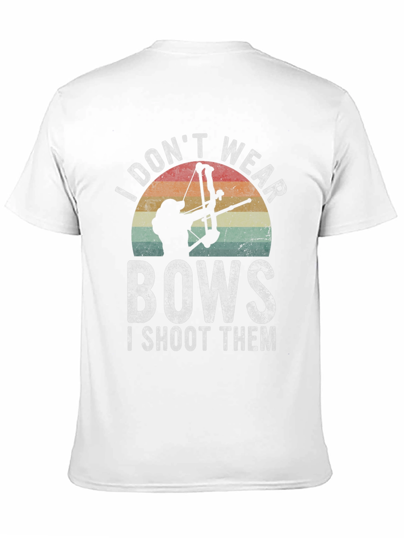 Black Archery T-Shirt - I Don't Wear Bows I Shoot Them view 11