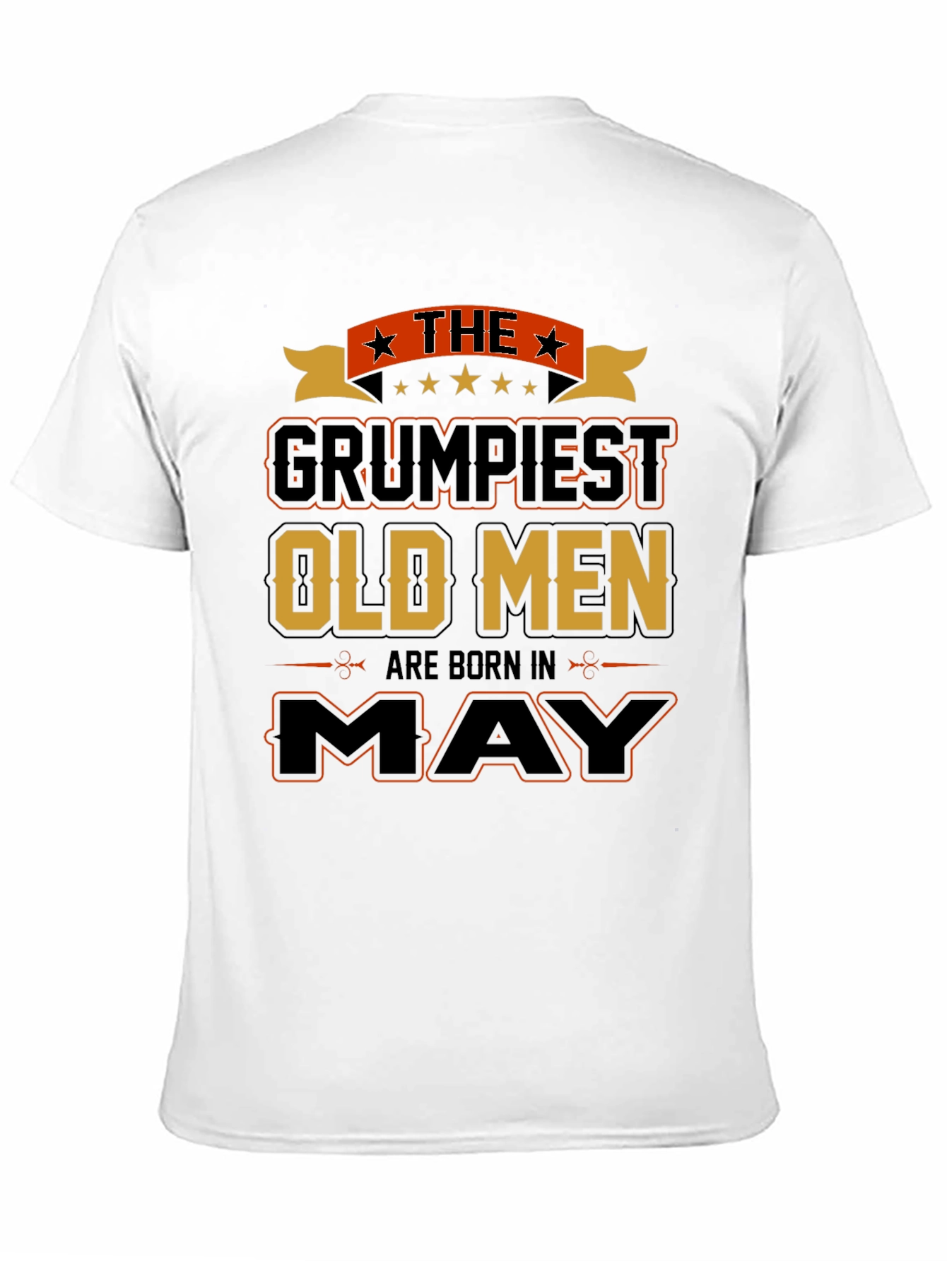Black Grumpiest Old Men Born In May T-Shirt view 11