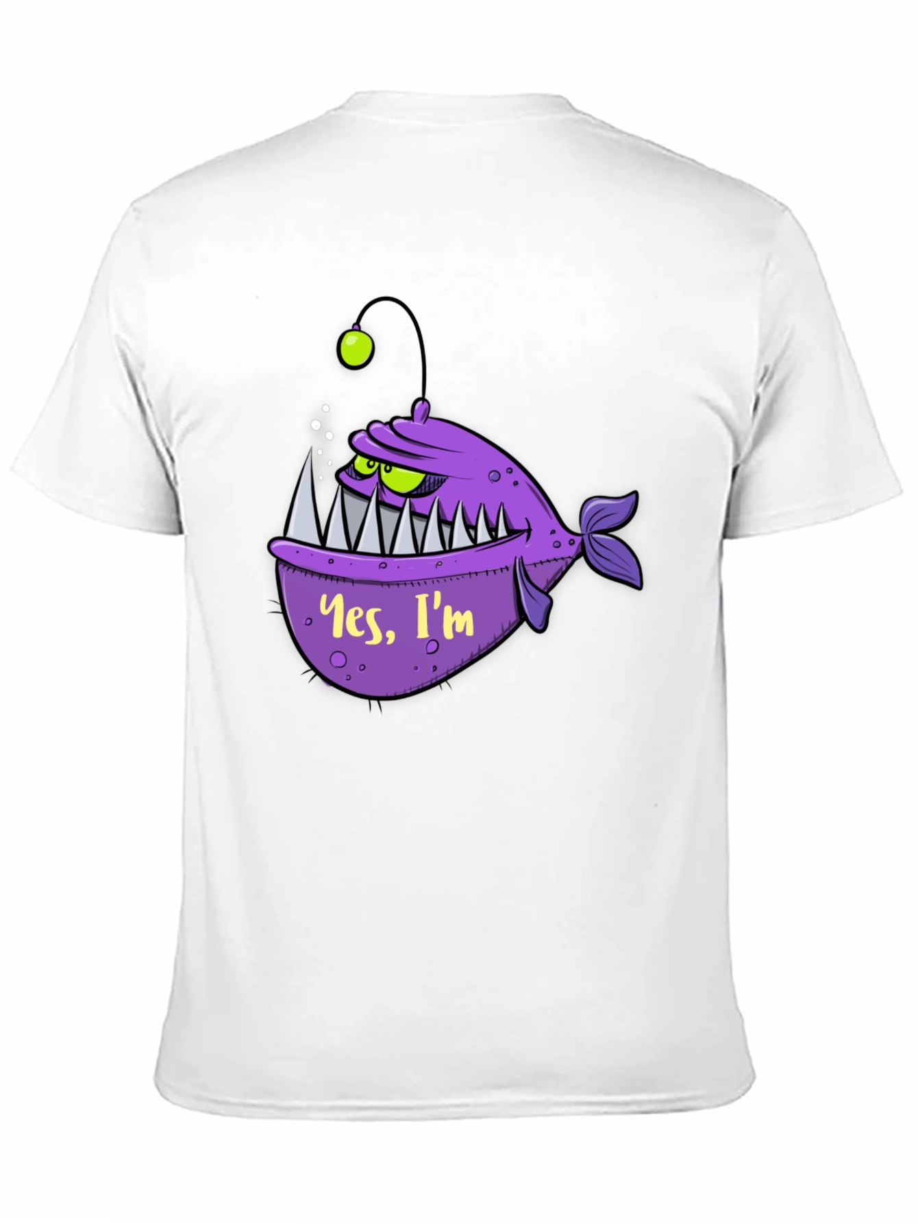 Black Angler Fish Graphic Tee - Yes, I'm Scary! view 11