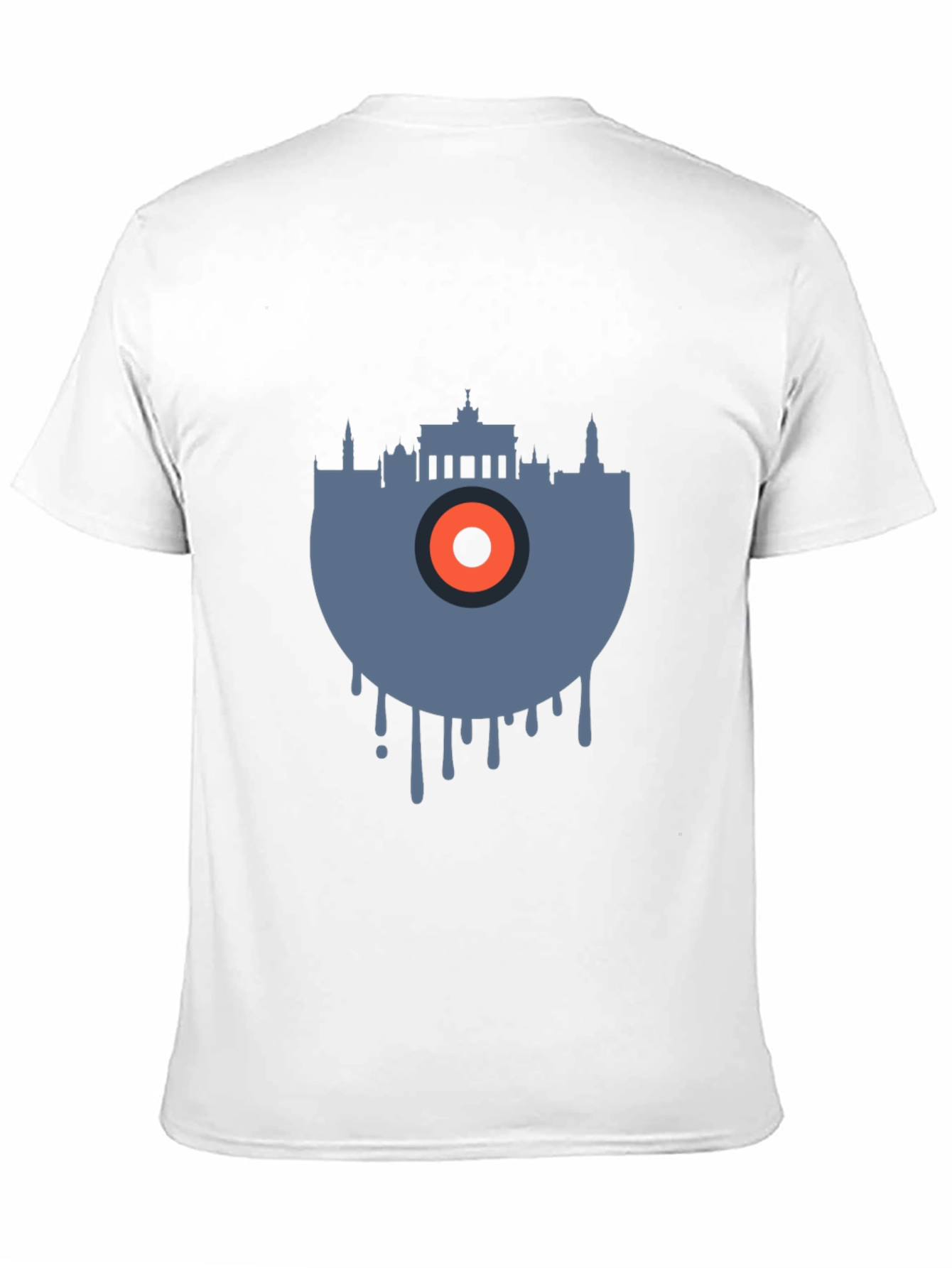 Black Berlin Skyline Vinyl Graphic Tee - Cool Urban Style view 11