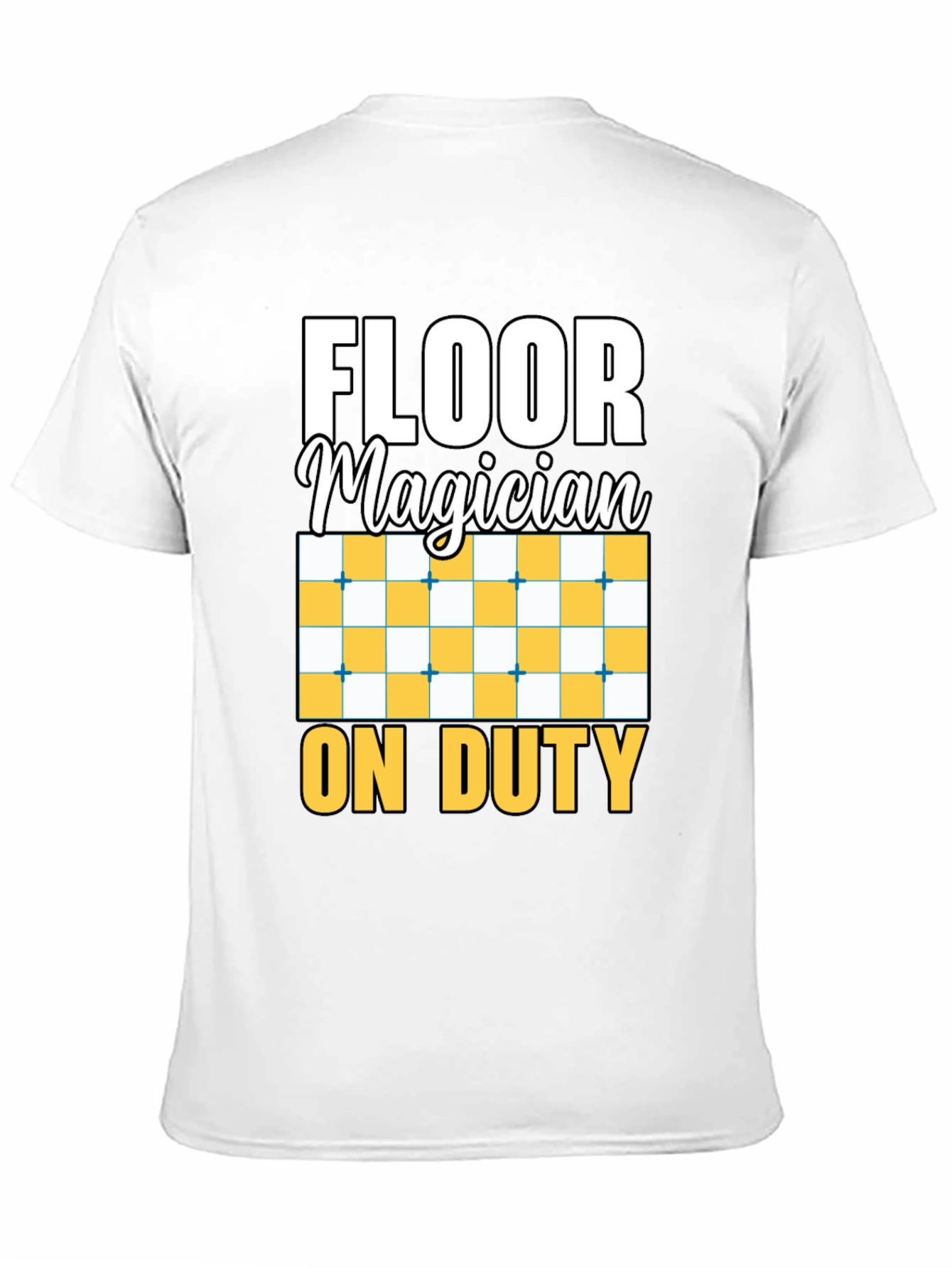 Black Floor Magician On Duty Funny T-Shirt view 11