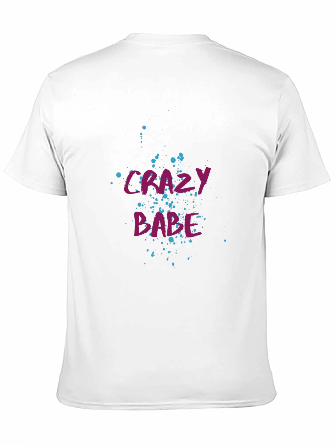Black Crazy Babe Graphic Tee - Black Cotton T-Shirt view 11