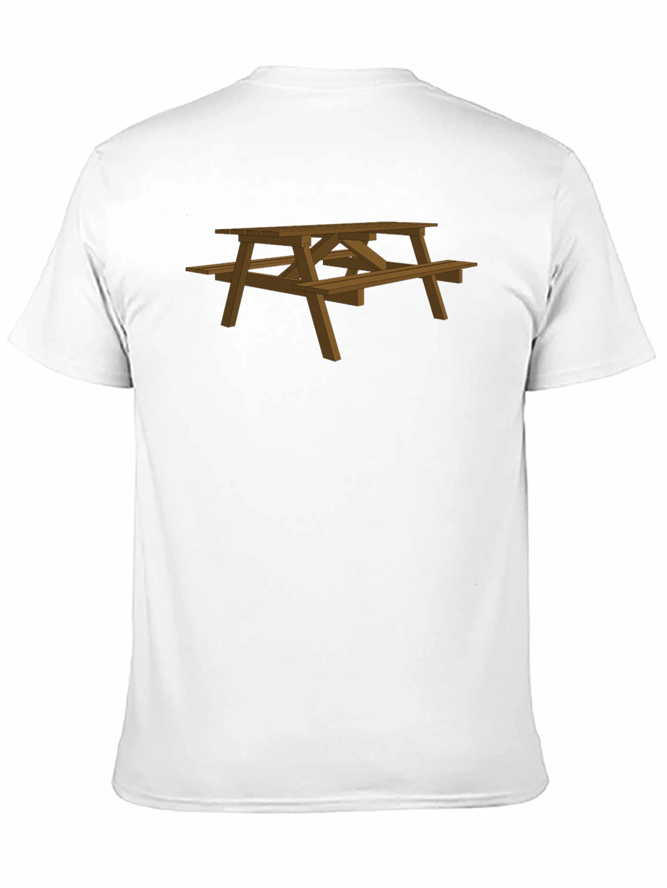Black Picnic Table Graphic T-Shirt - Outdoor Fun! view 11