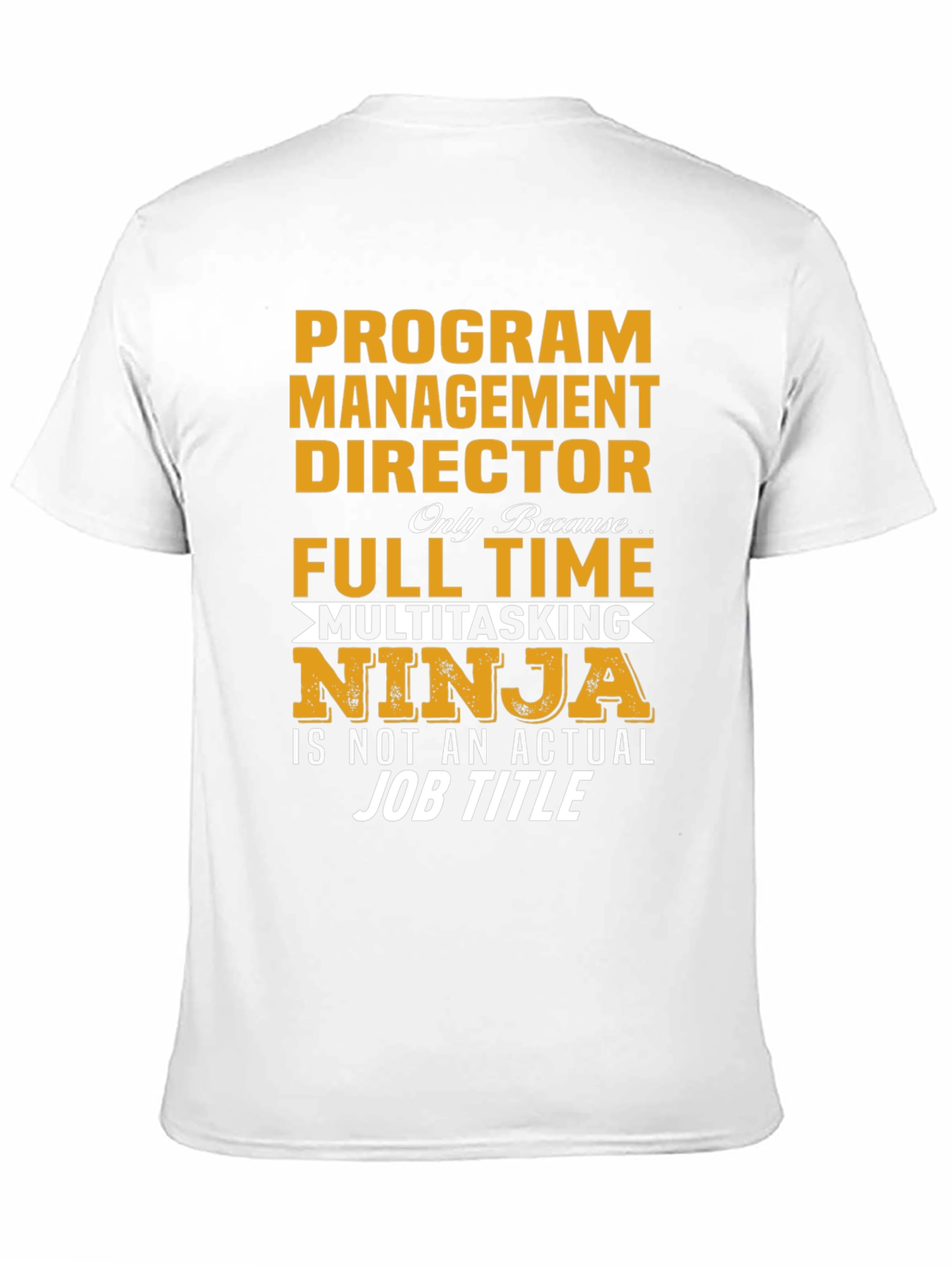 Black Program Management Director Ninja T-Shirt view 11