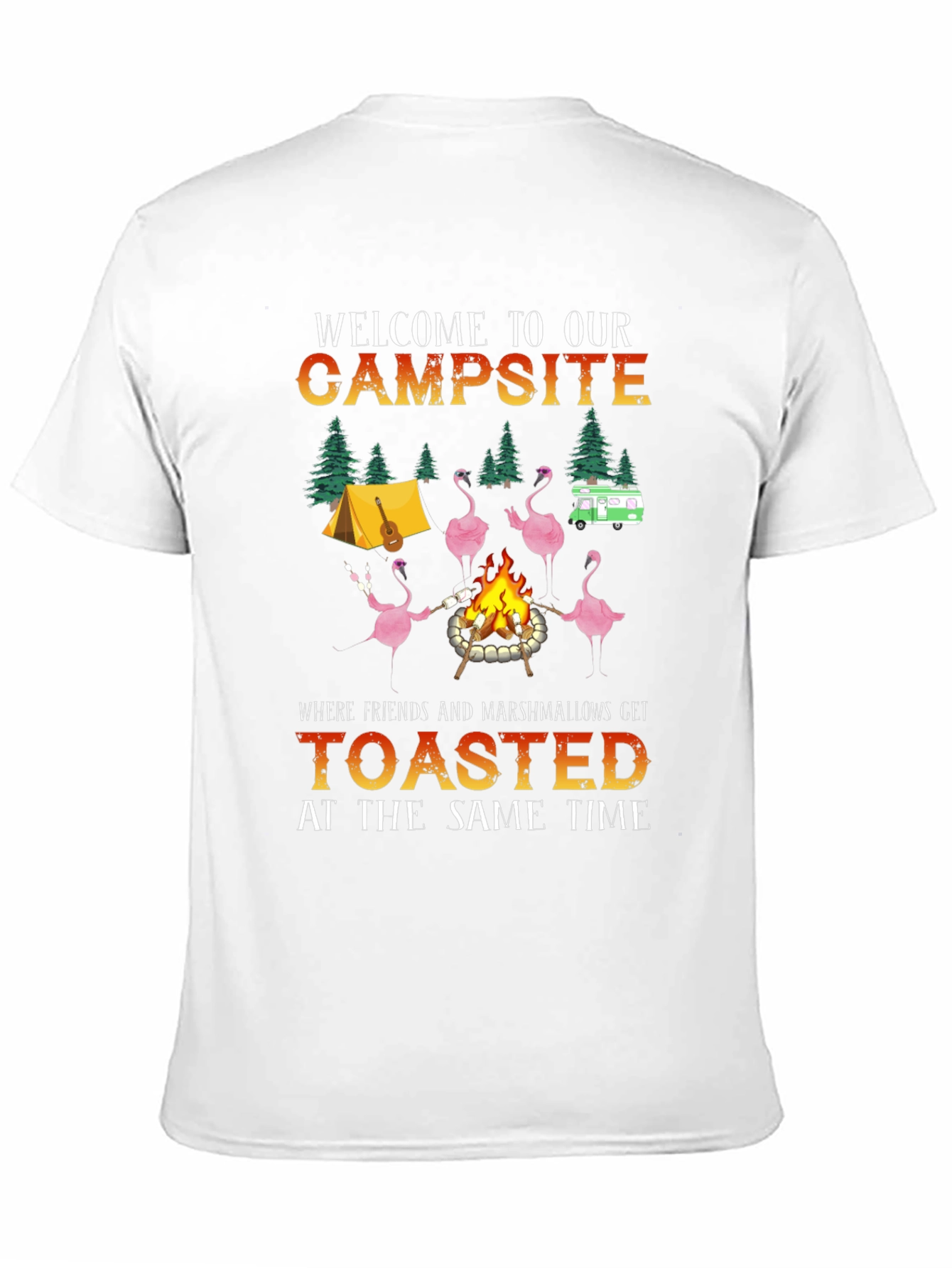 Black Welcome to Our Campsite T-Shirt view 11