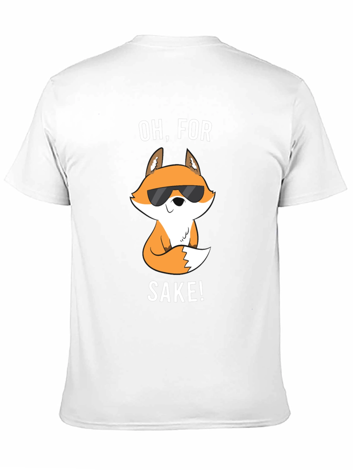 Black Funny Fox T-Shirt - Oh, For Fox Sake! view 11