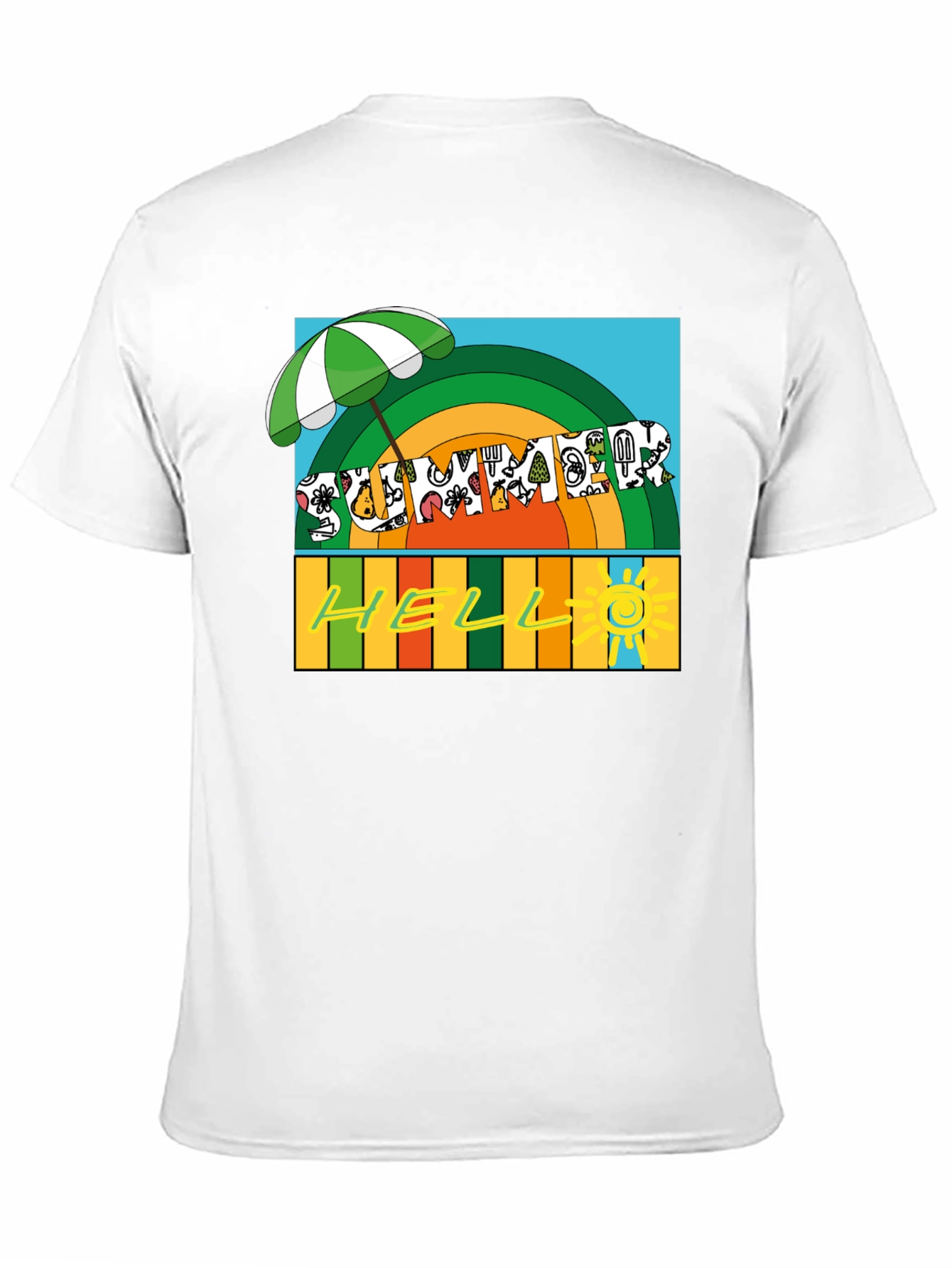 Black Summer Hello Graphic Tee view 11