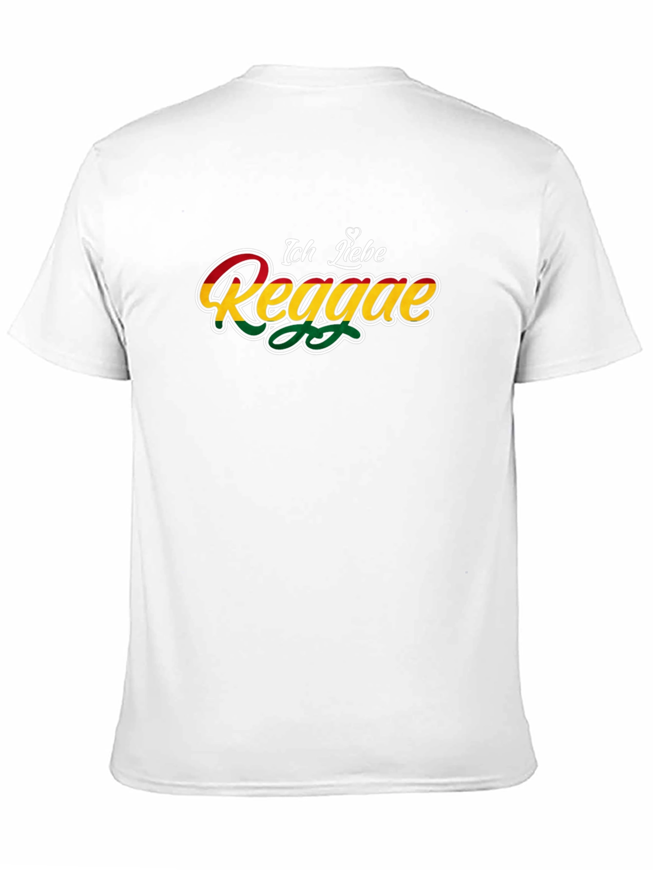 Black Ich Liebe Reggae Graphic T-Shirt view 11