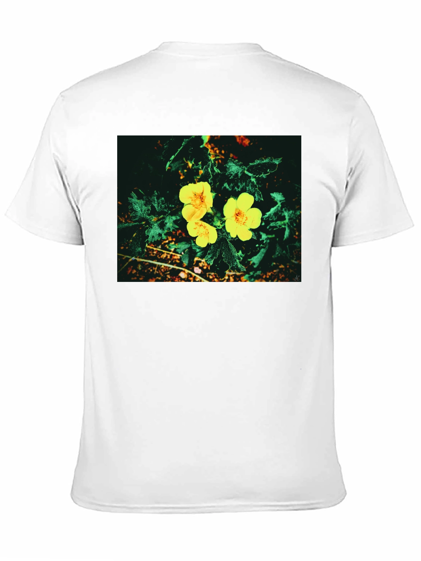 Black Floral Print T-Shirt view 11