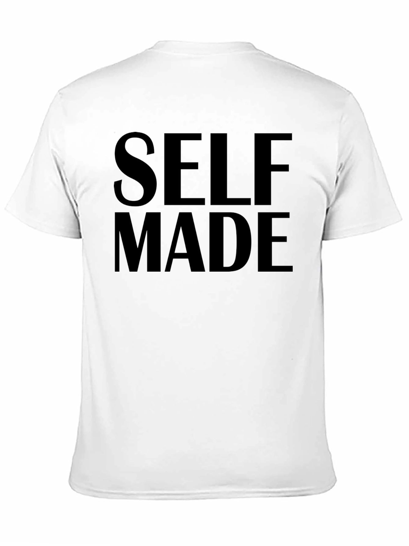 Black Self Made Graphic Print T-Shirt - Crew Neck Tee view 11