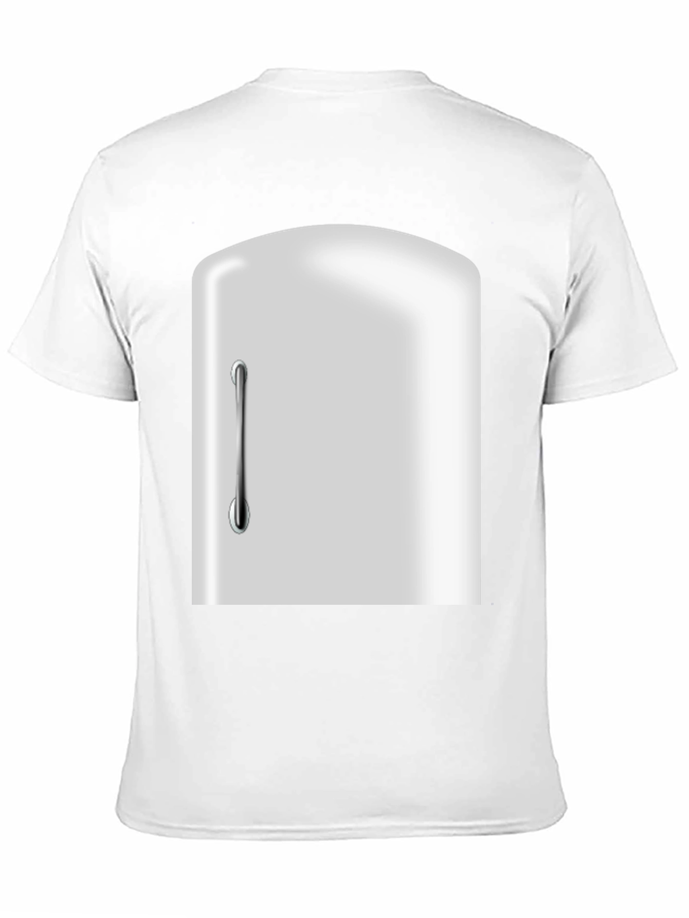 Black Novelty Refrigerator Door Graphic T-Shirt view 11