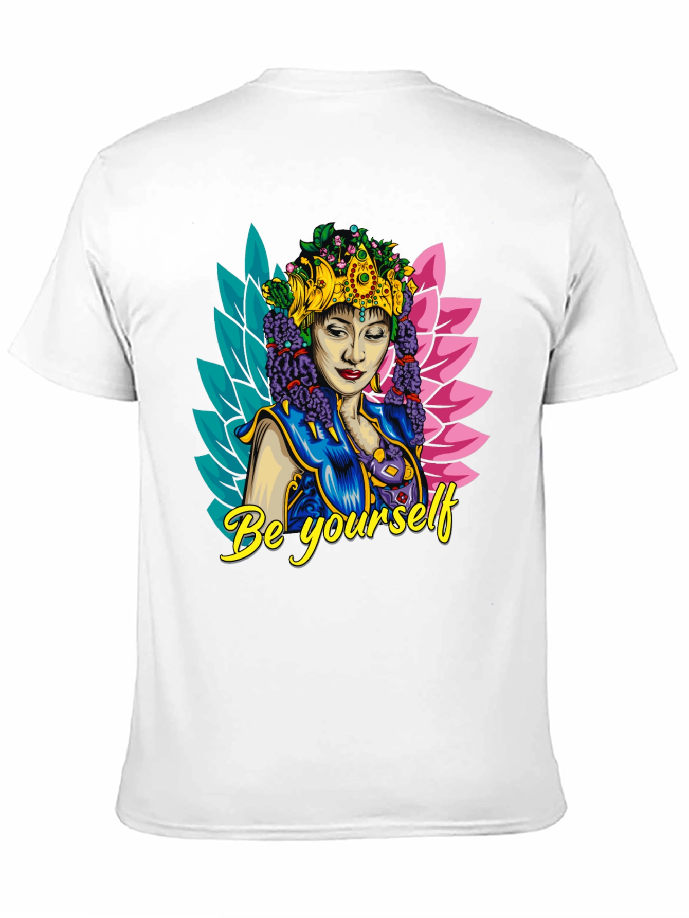 Black Be Yourself Graphic Tee - Unique Design view 11