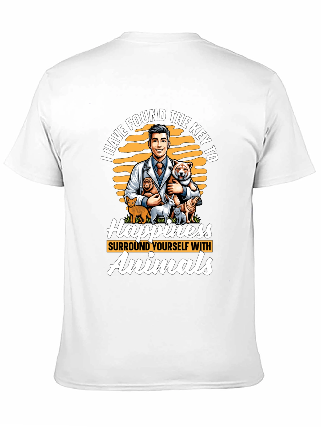 Black Vet & Animal Lover Graphic T-Shirt view 11