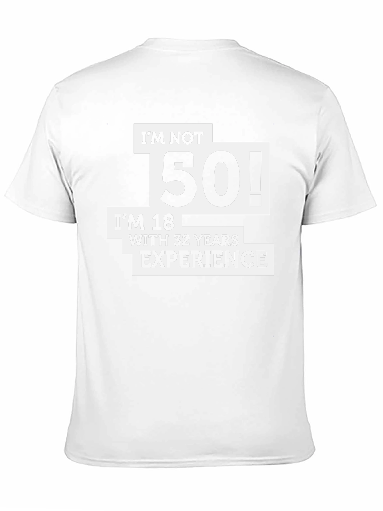 Black Funny 50th Birthday T-Shirt: 18 with 32 Years Experience view 11