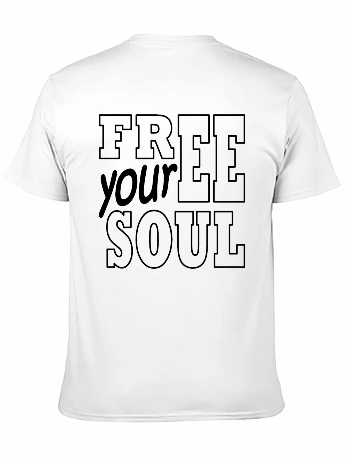 Black Free Your Soul Graphic T-Shirt view 11