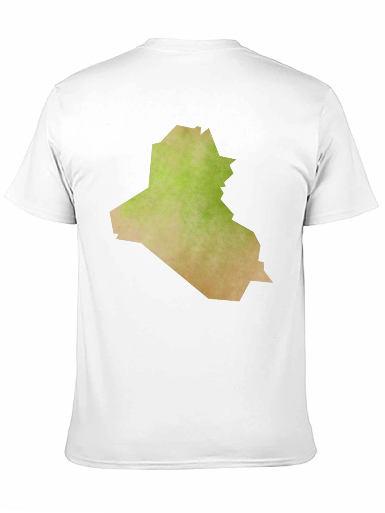 Black Iraq Map Graphic Tee - Black Casual T-Shirt view 11