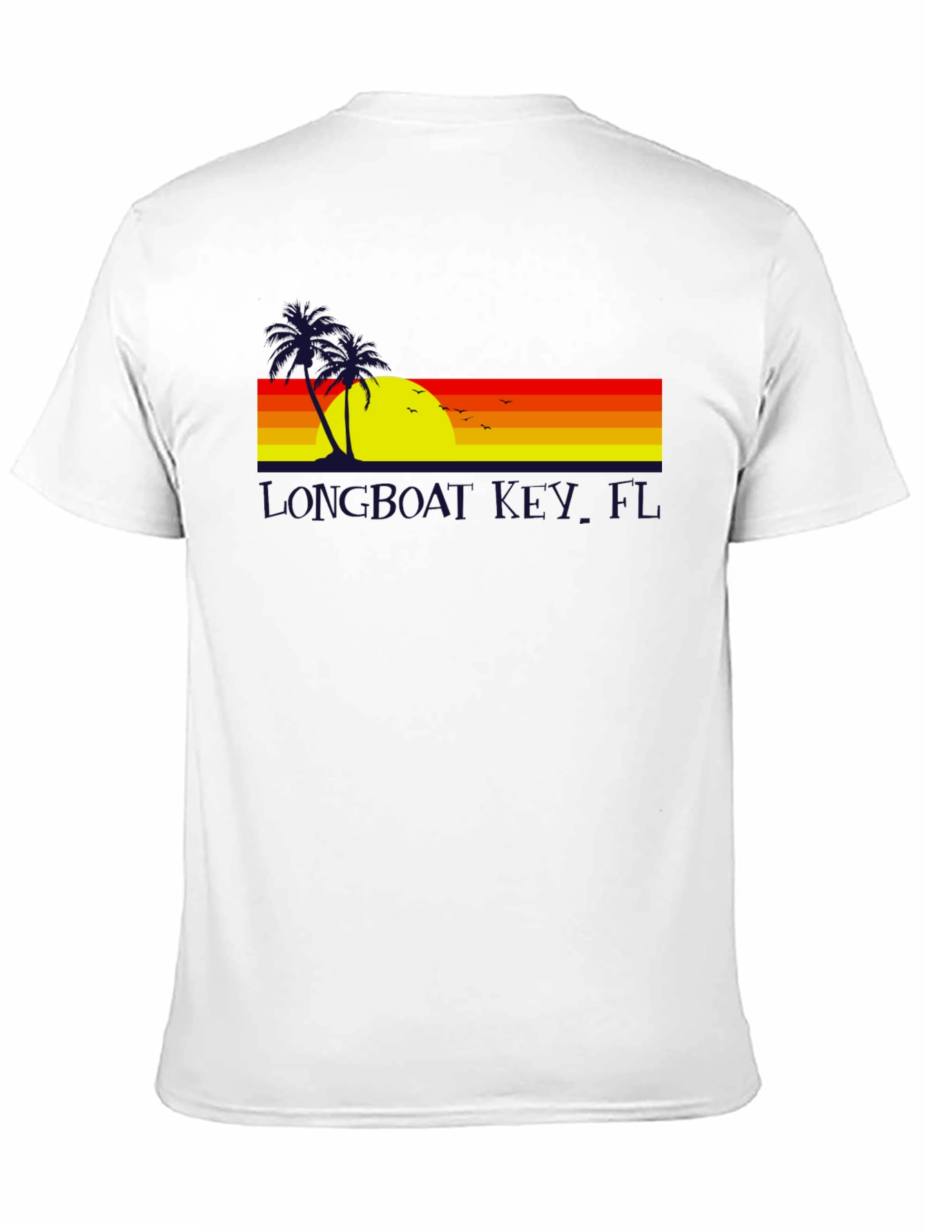 Black Longboat Key Florida Sunset Tee view 11