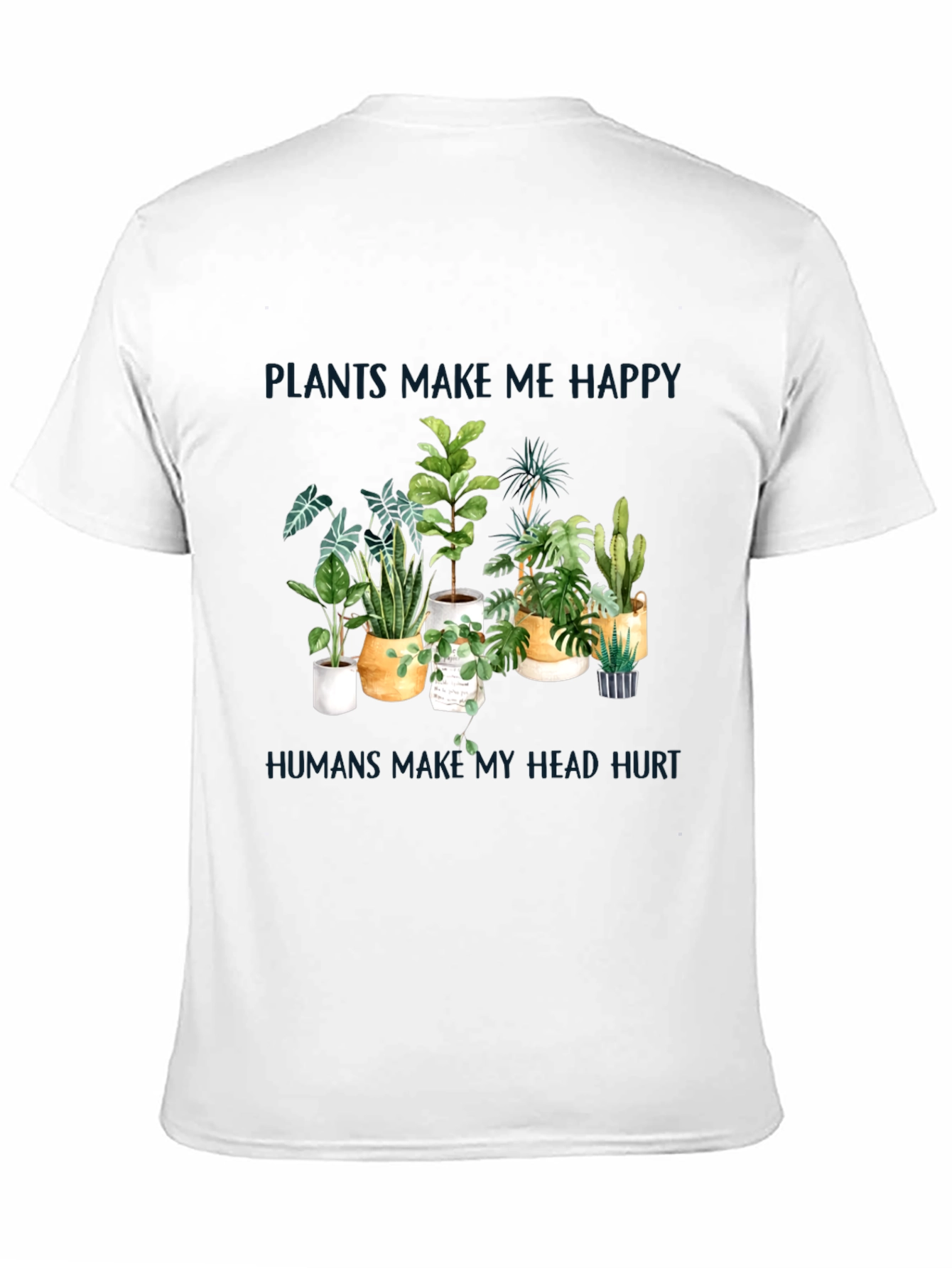 Black Plants Make Me Happy T-Shirt view 11