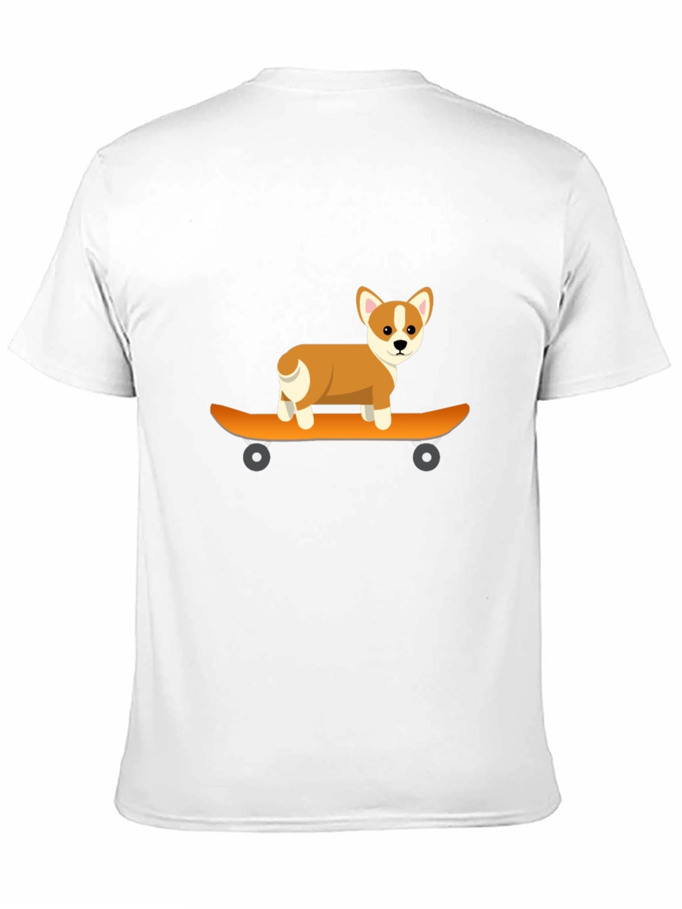 Black Corgi Skateboarder Tee - Cool Graphic T-Shirt view 11