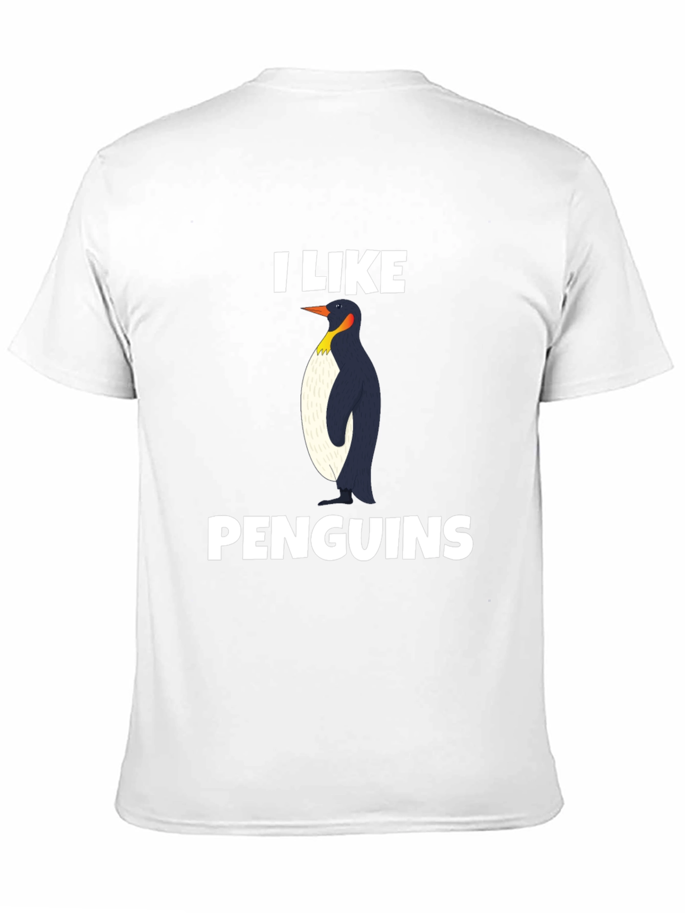 Black I Like Penguins T-Shirt - Black Graphic Tee view 11
