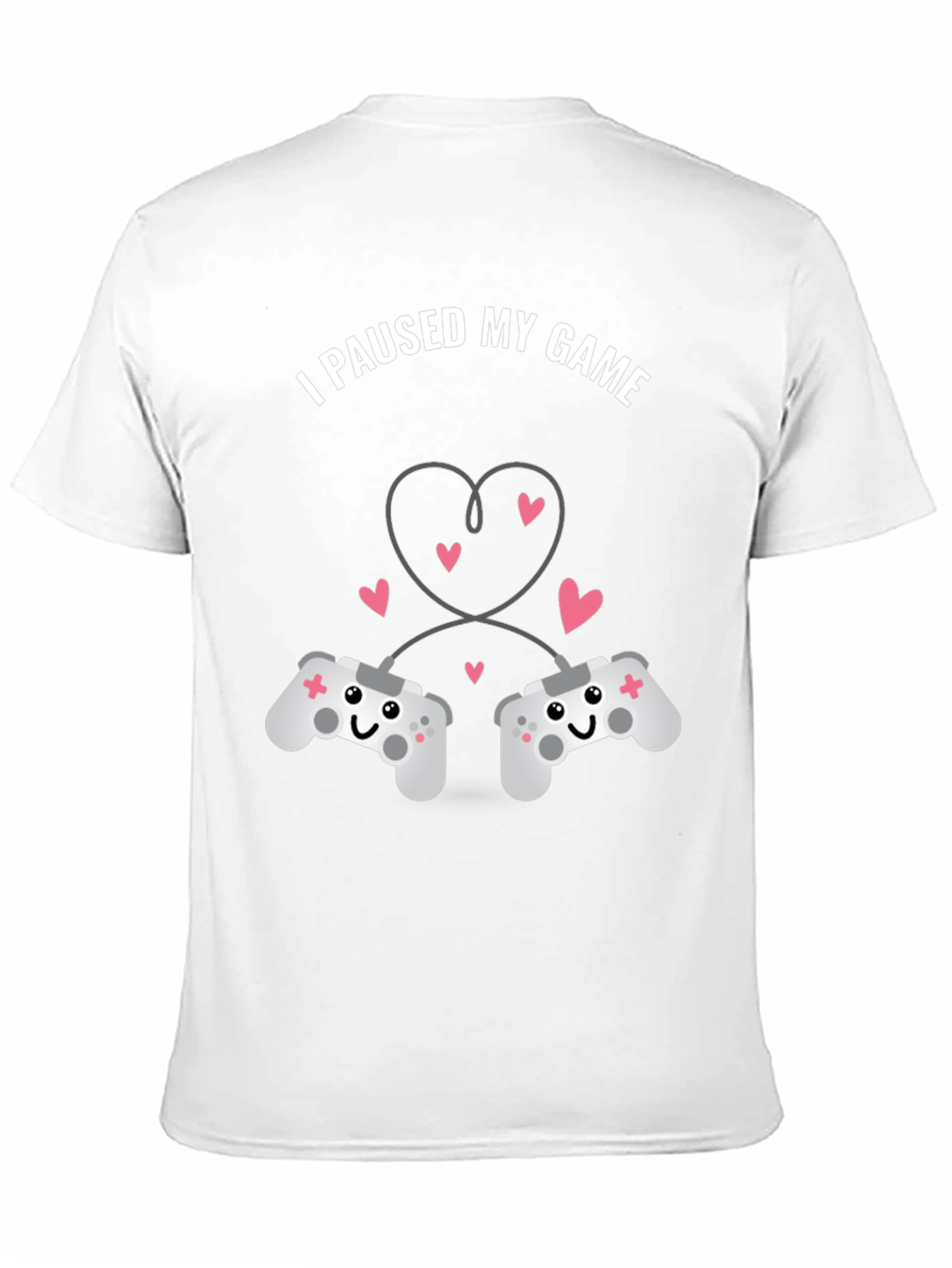 Black I Paused My Game T-Shirt - Gamer Love view 11