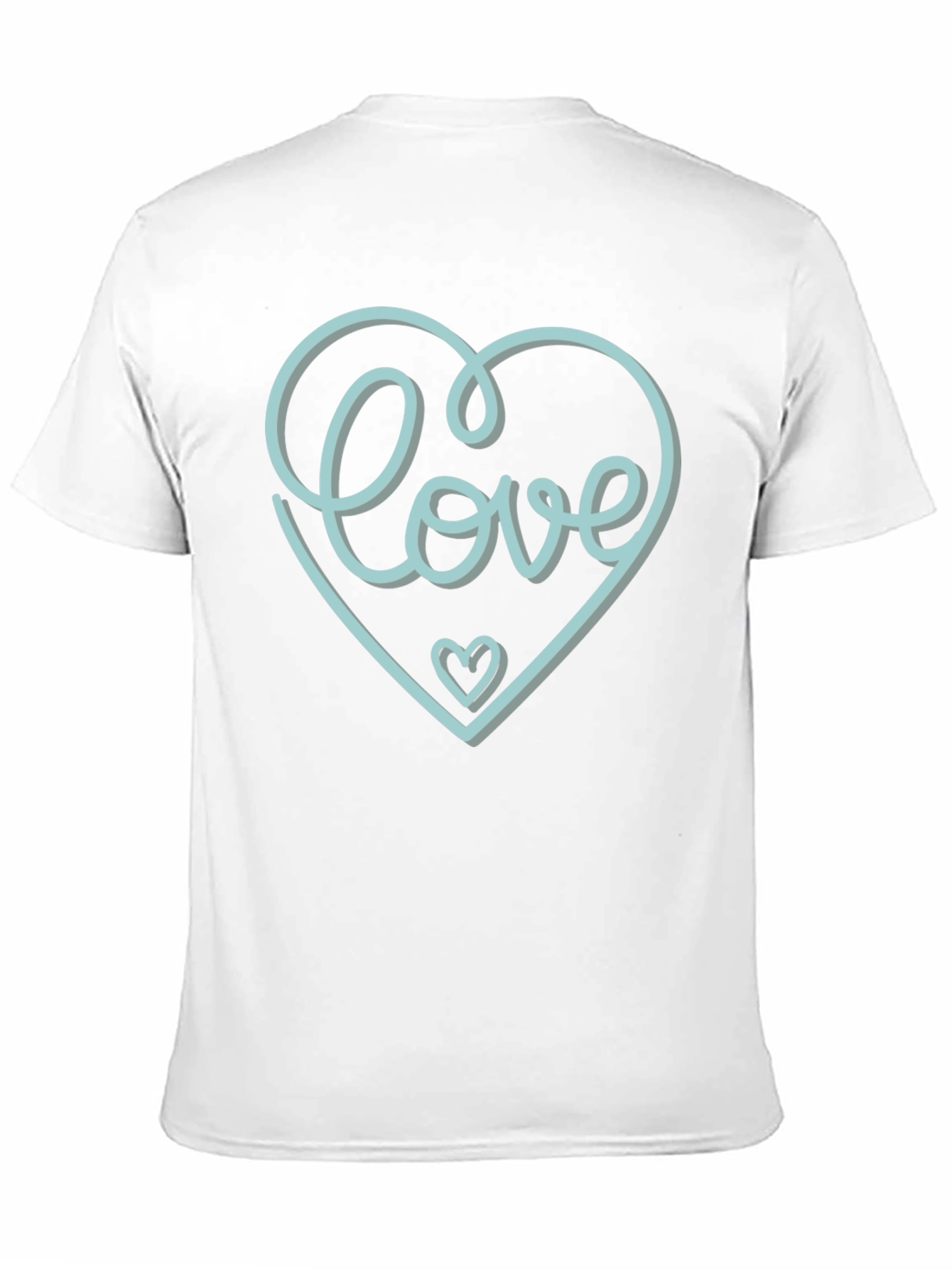 Black Love Heart Graphic Tee - Stylish Black T-Shirt view 11