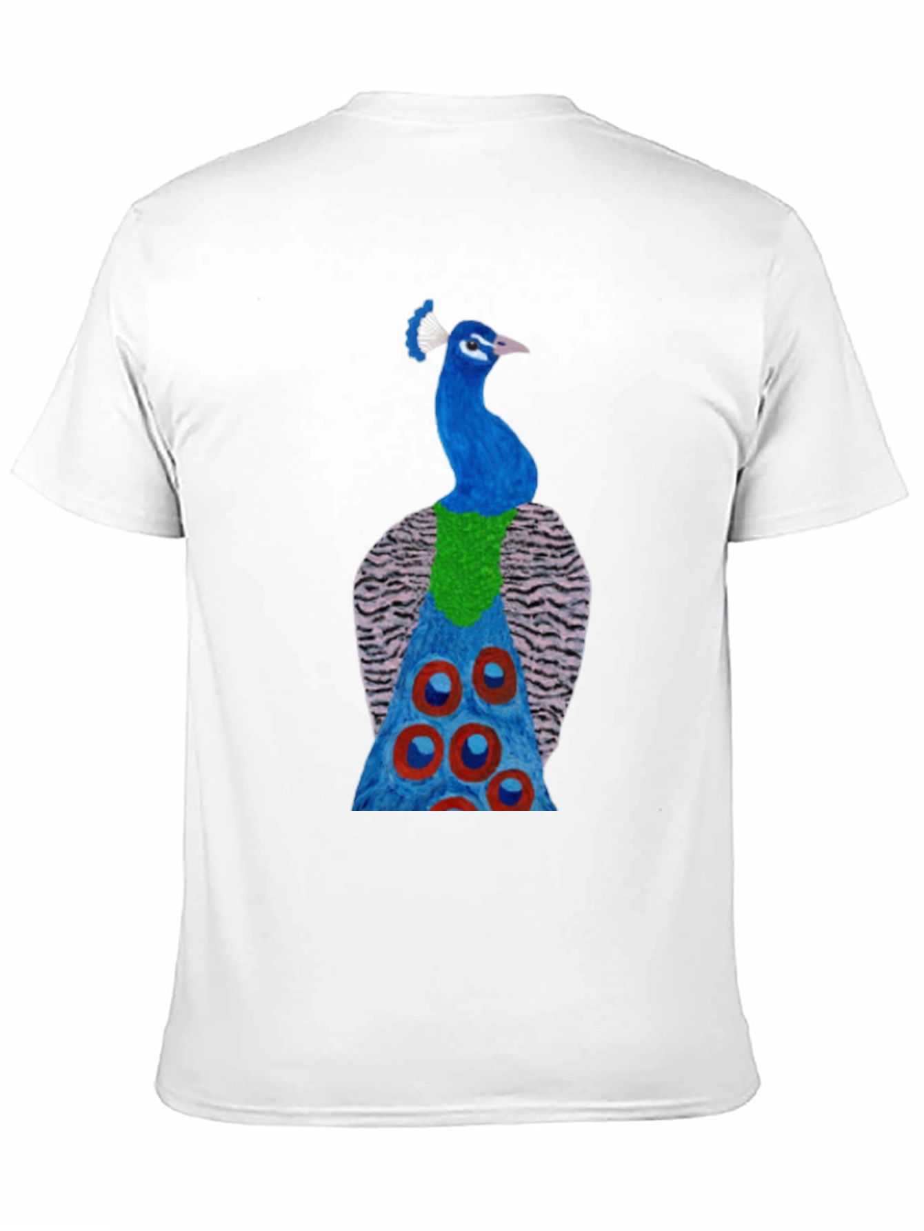 Black Peacock Graphic Tee - Black Cotton Blend view 11