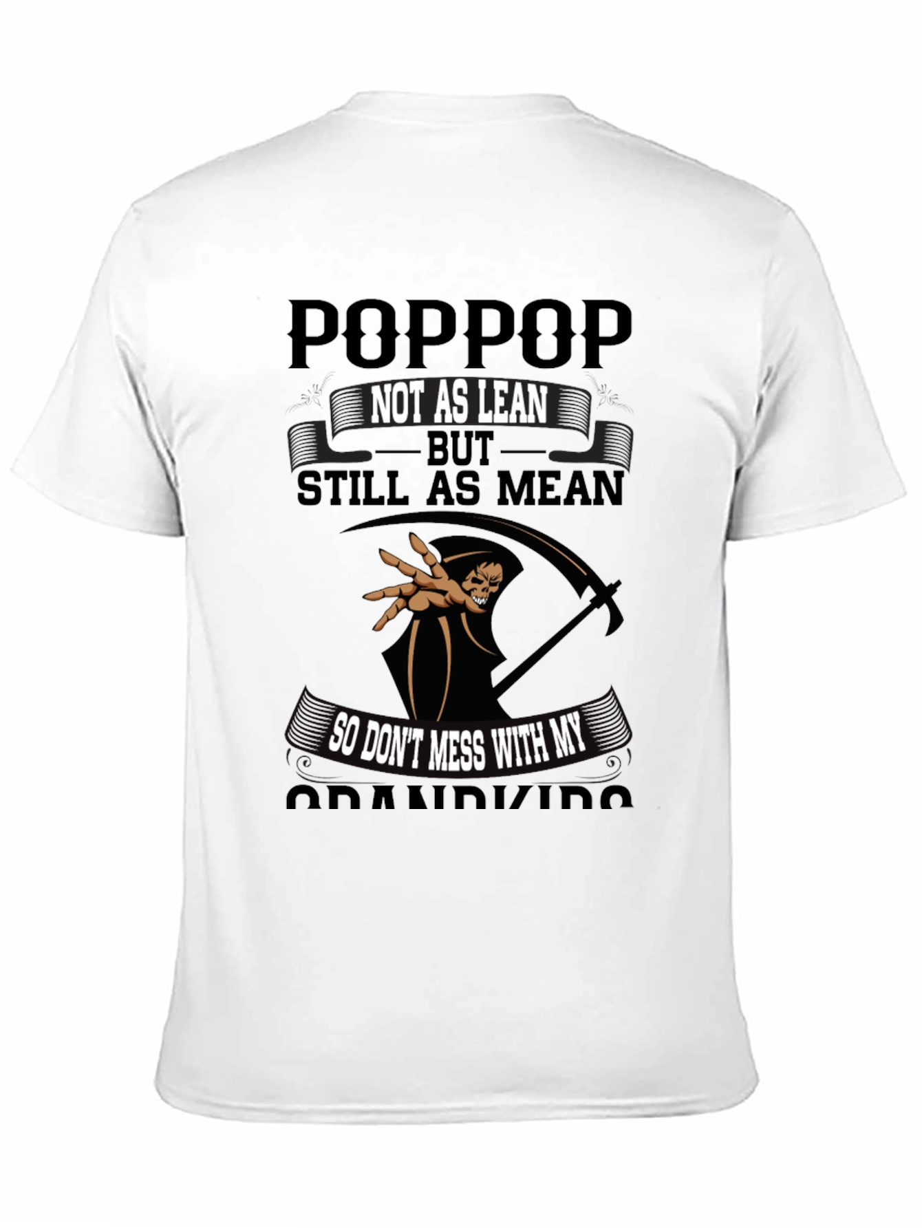 Black "Poppop, Not as Lean, Still as Mean" Graphic Tee view 11