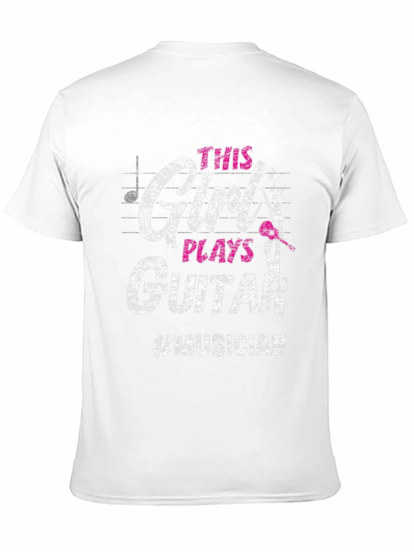 Black This Girl Plays Guitar T-Shirt - Musician Tee view 11