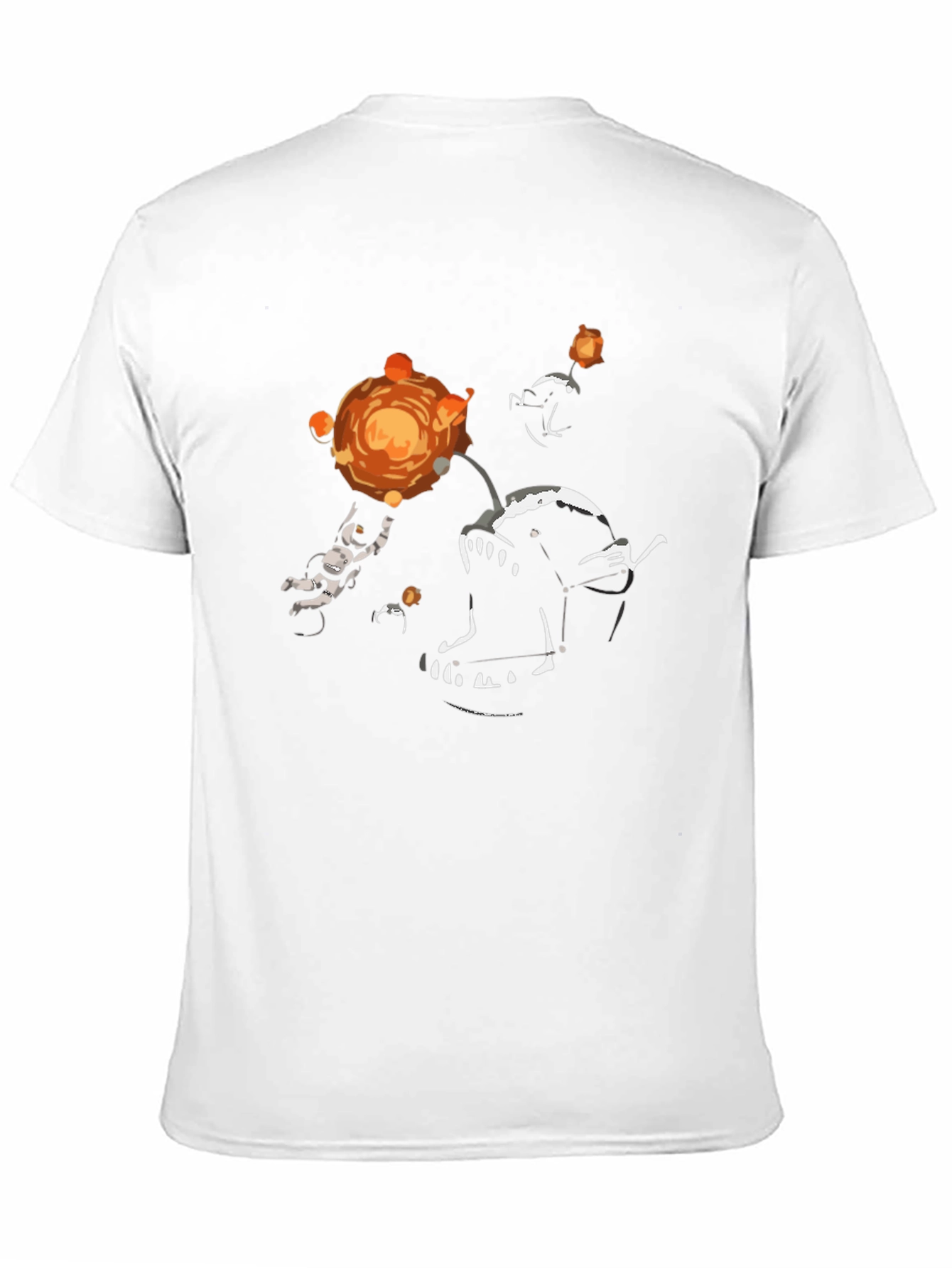 Black Astronaut & Anglerfish Graphic T-Shirt - Black view 11