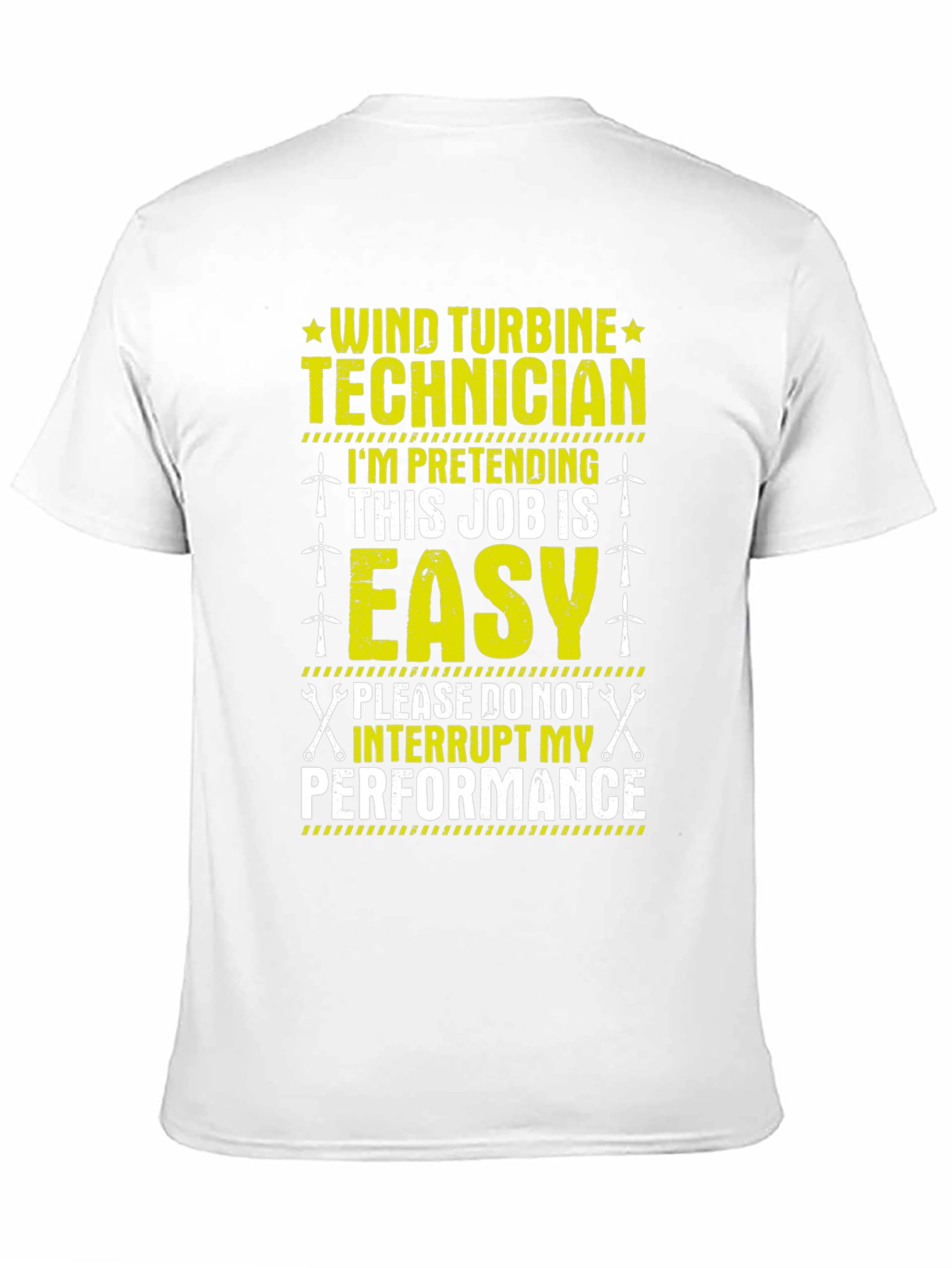 Black Wind Turbine Technician T-Shirt: Funny Job Gift view 11