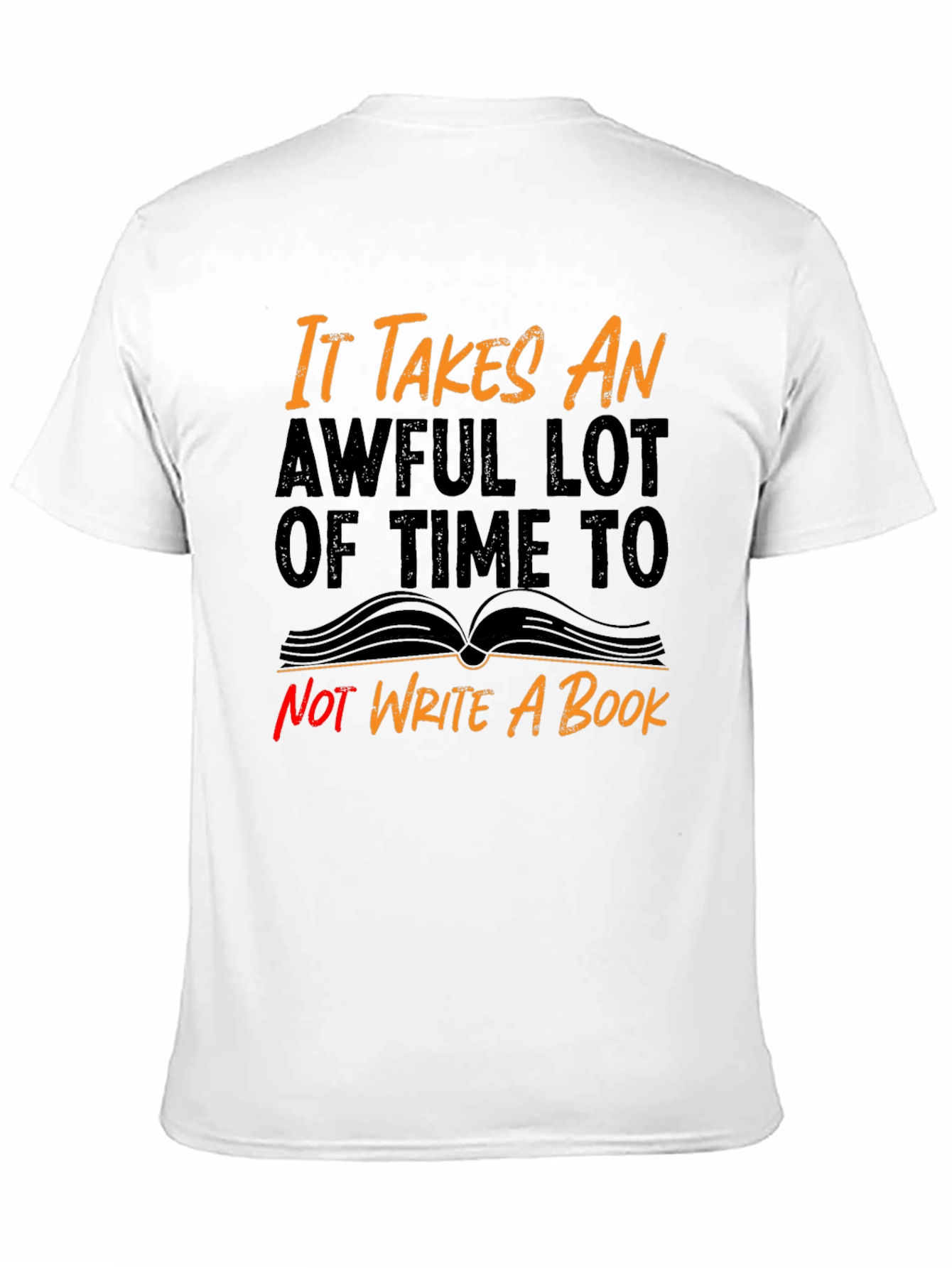 Black Funny Writer's Block T-Shirt view 11