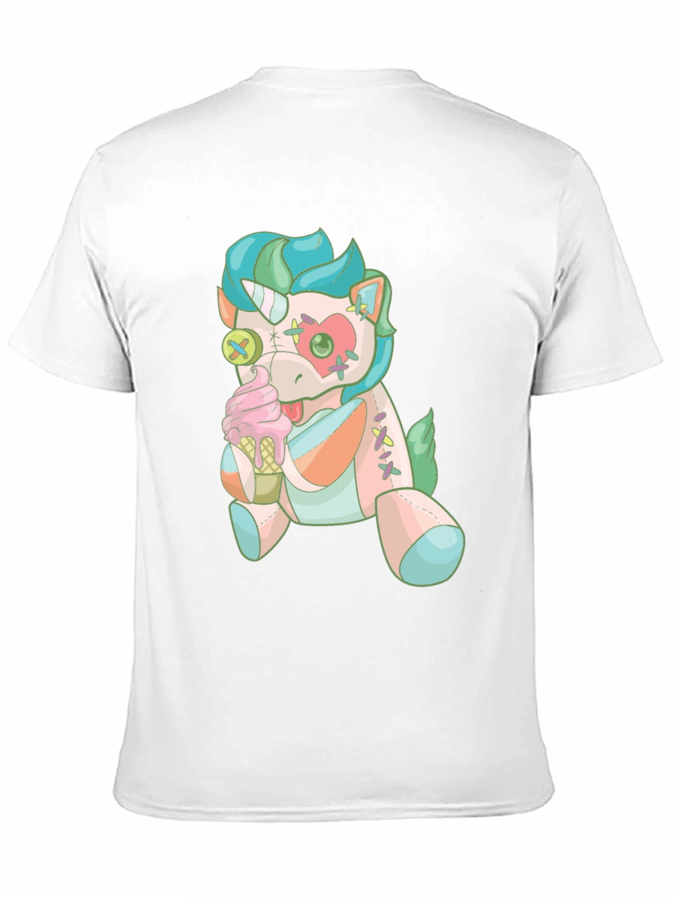 Black Unicorn Plush T-Shirt view 11