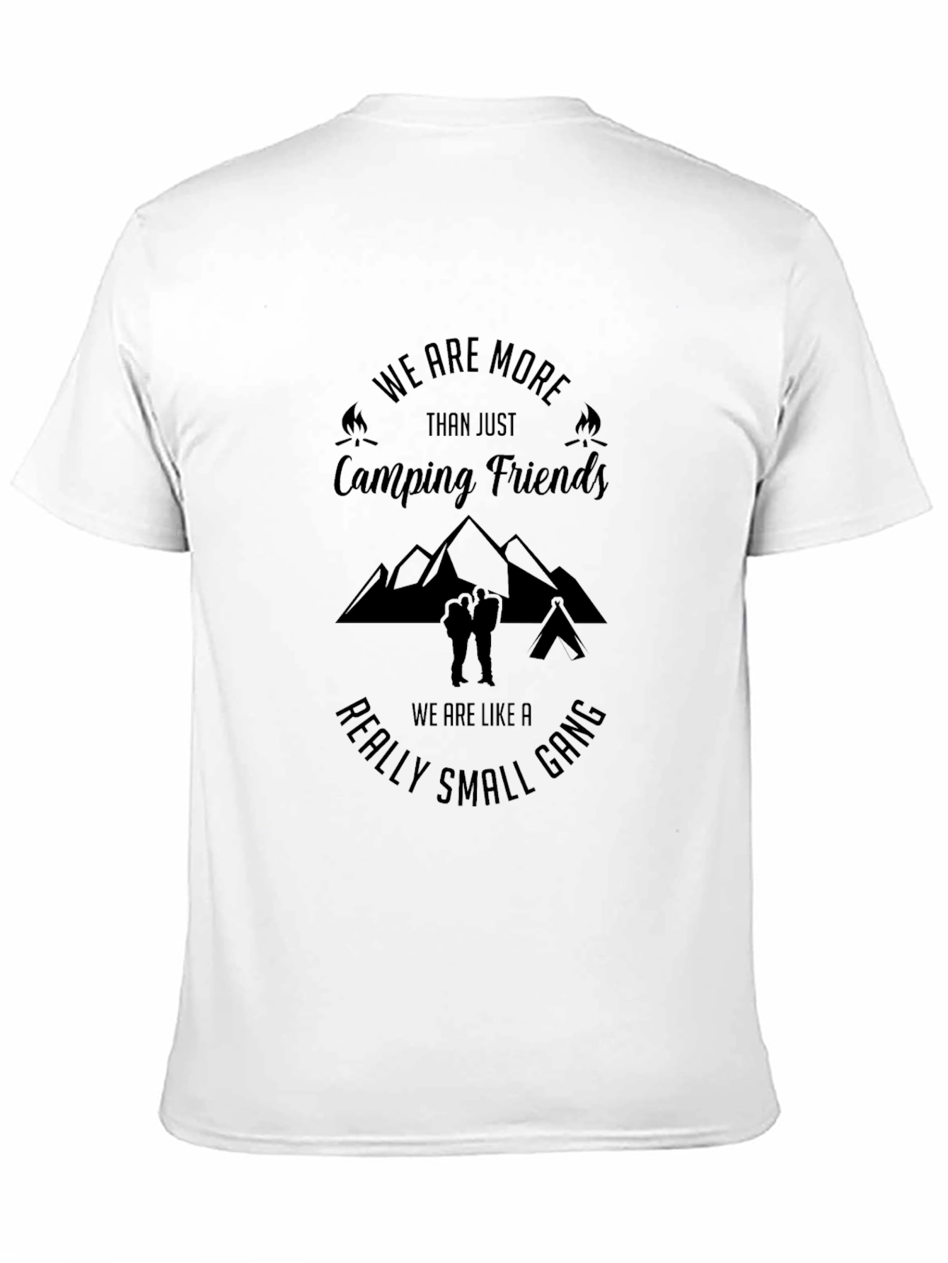 Camping Friends T-Shirt - Small Gang Adventure Tee - 11