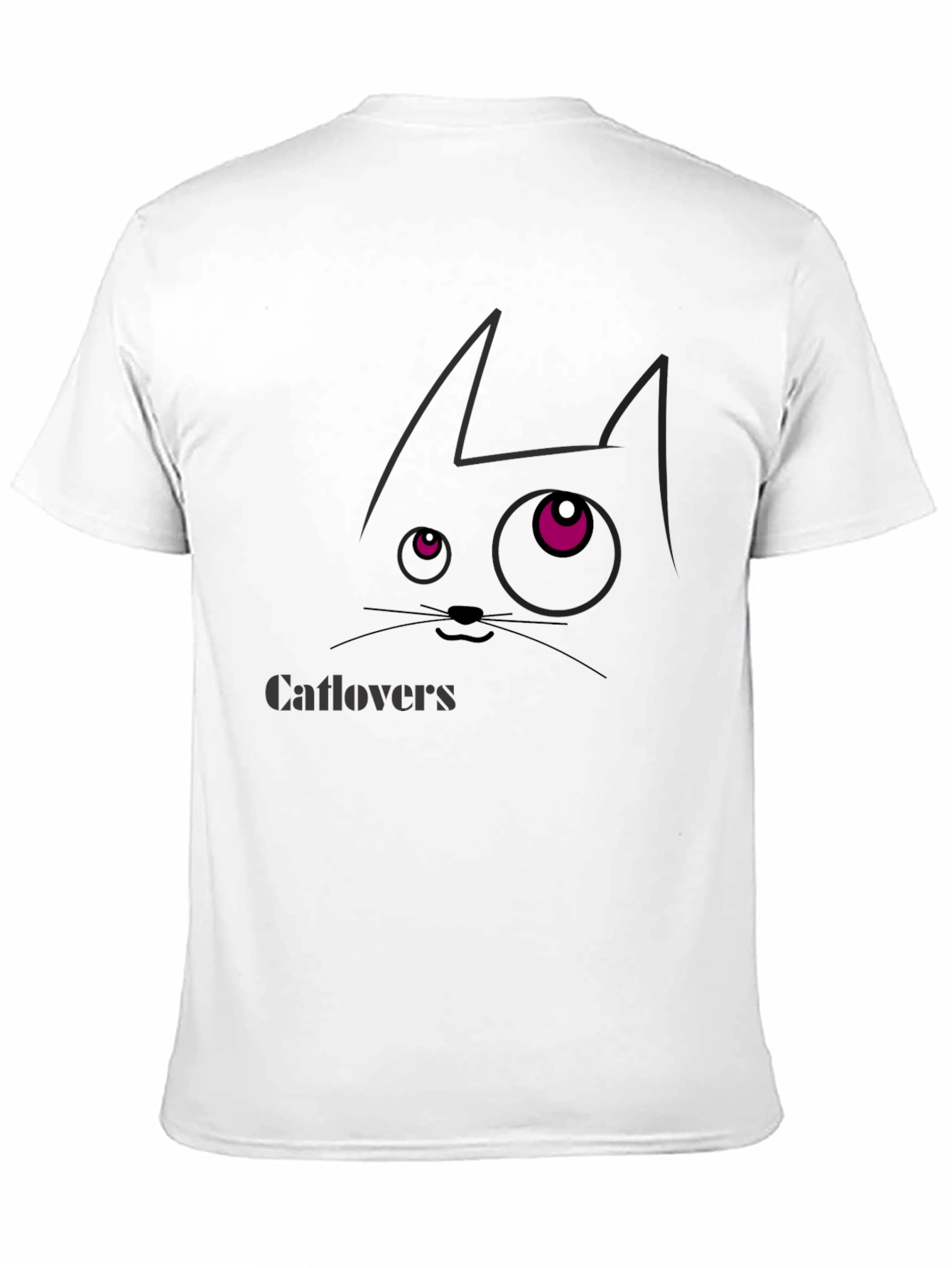 Black Catlovers Graphic Print Black T-Shirt view 11