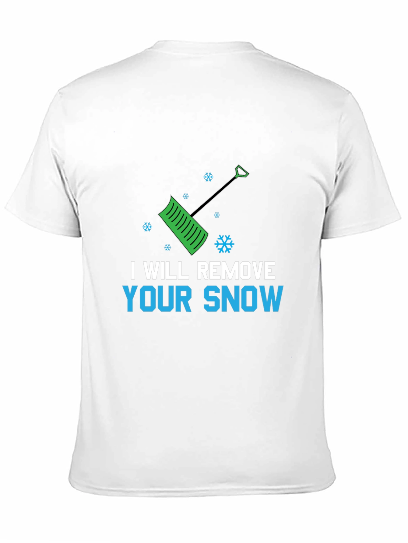 Black I Will Remove Your Snow Graphic Tee view 11