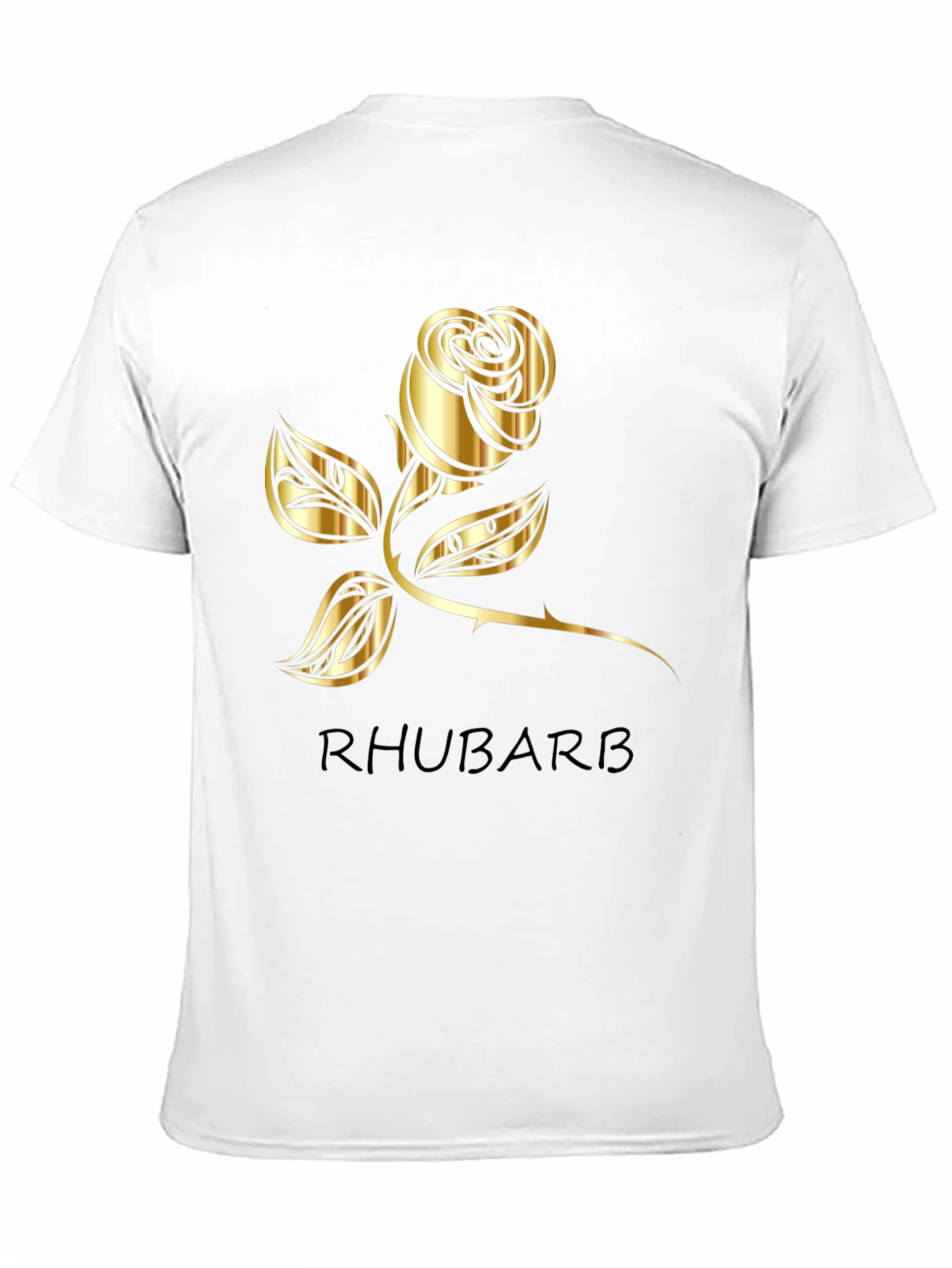 Black Rhubarb Rose Graphic Tee - Black T-Shirt view 11