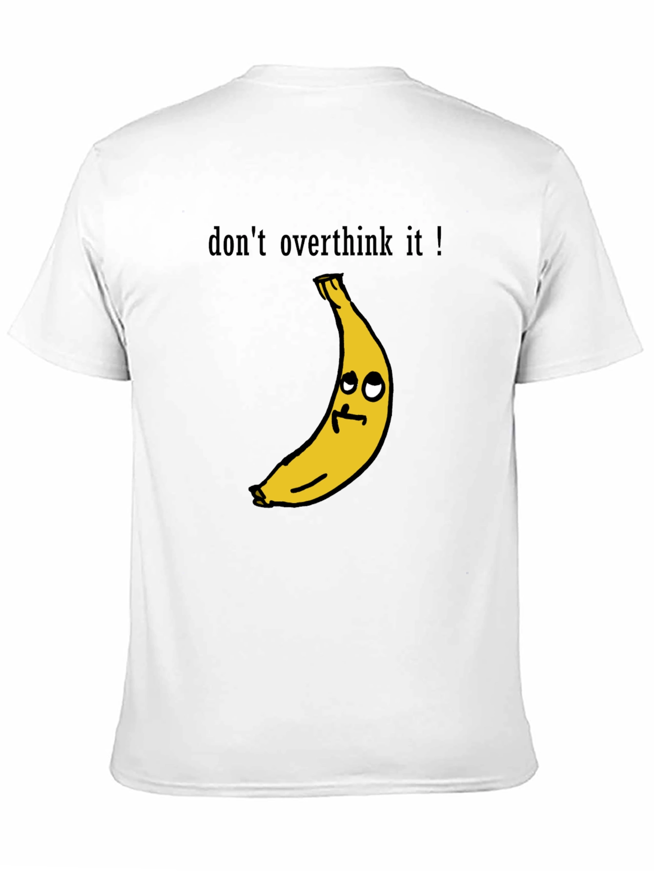 Black Funny Banana Graphic Tee - Don't Overthink It T-Shirt view 11