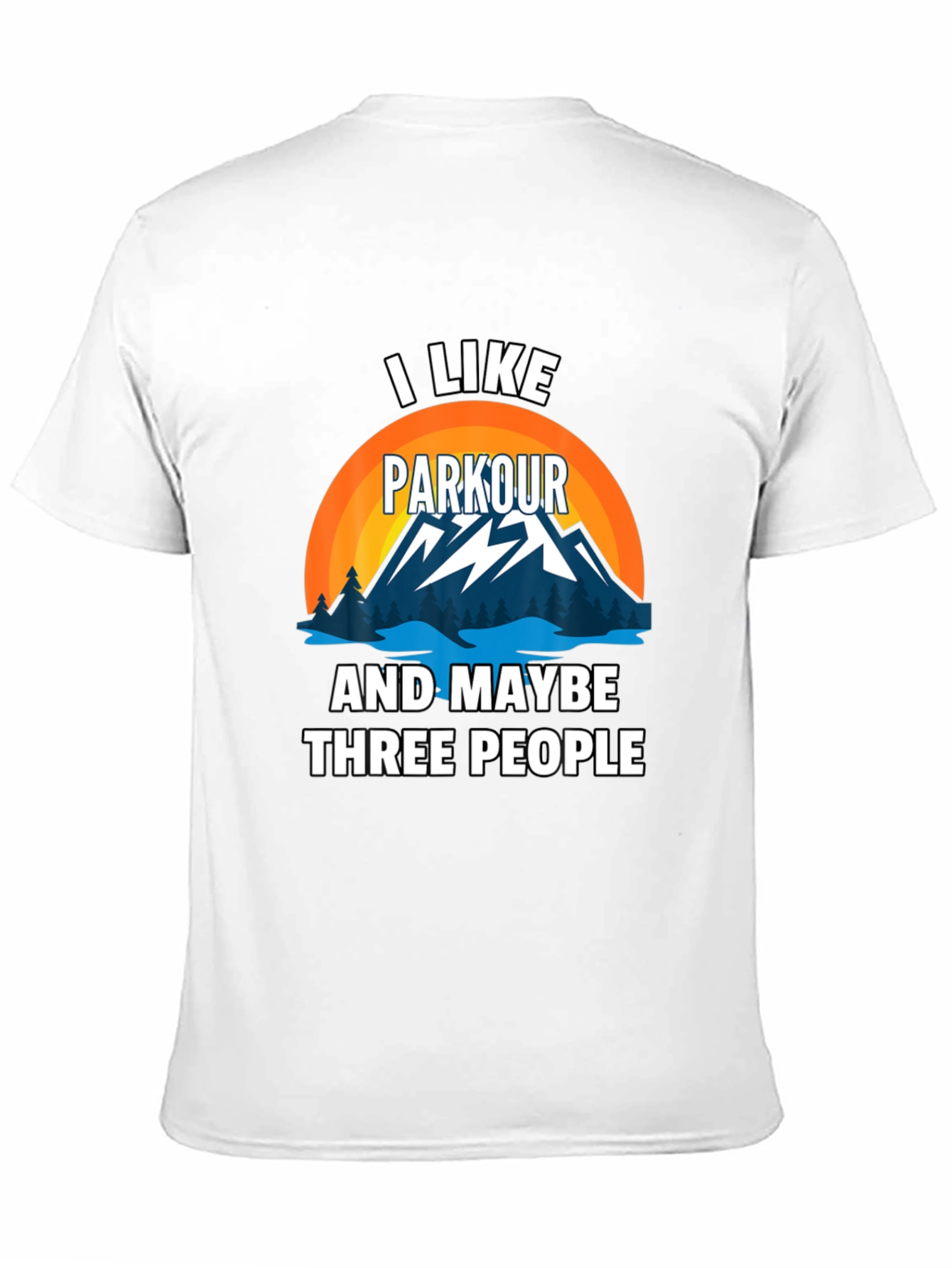 Black Parkour & People Graphic Tee view 11