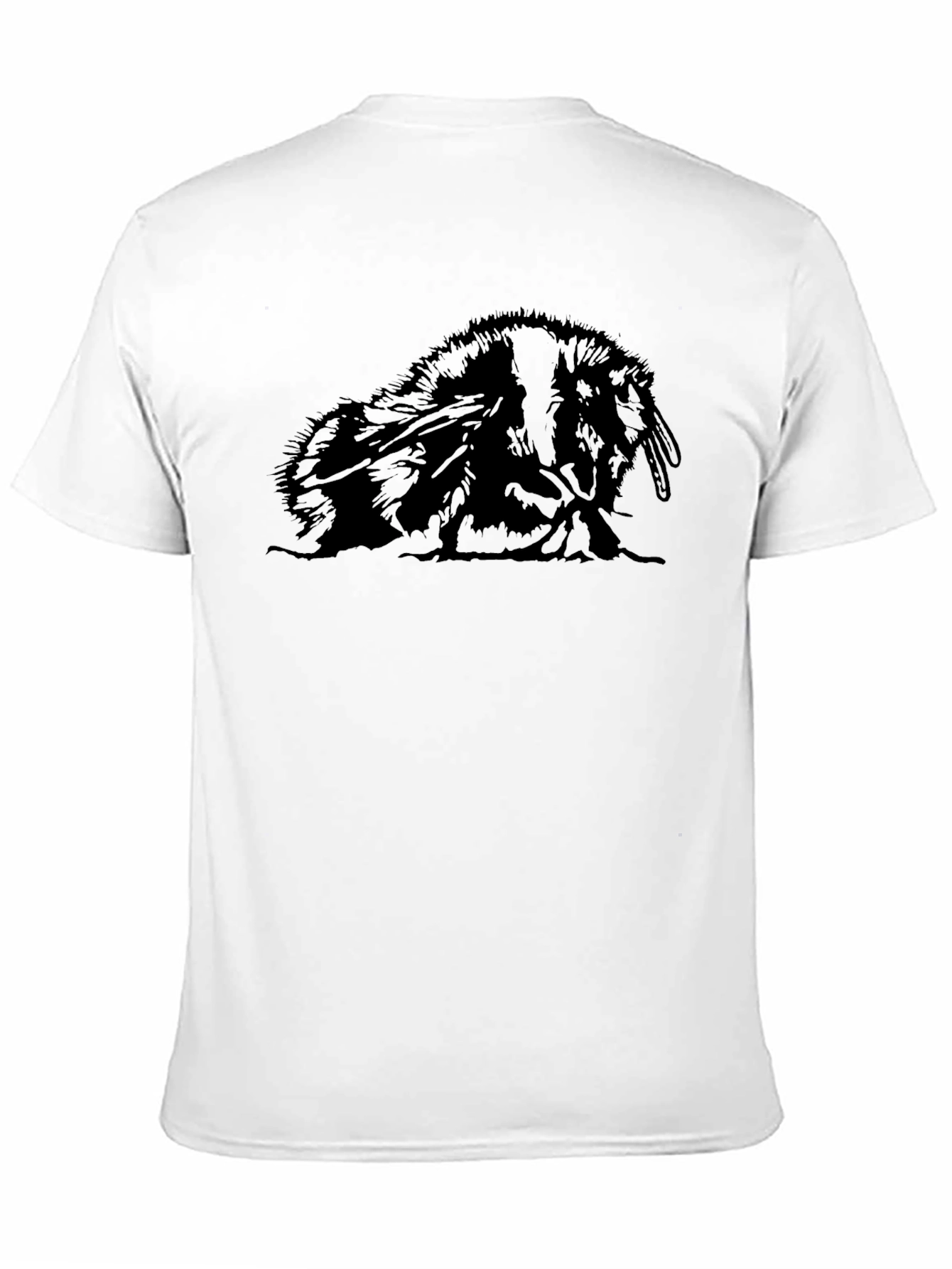 Black Black Graphic Tee - Unique Animal Design view 11