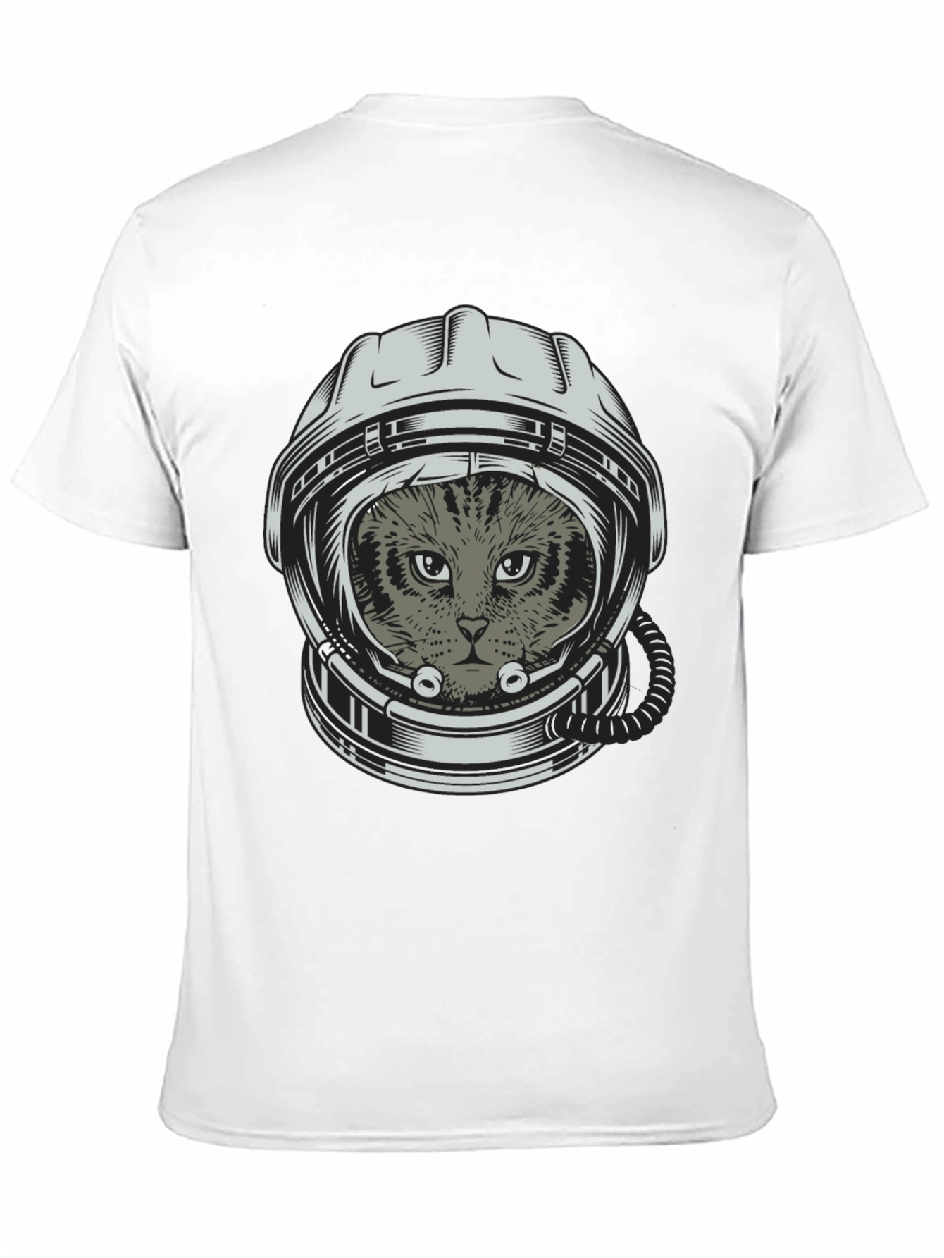 Black Cat Astronaut T-Shirt - Space Kitten Tee view 11